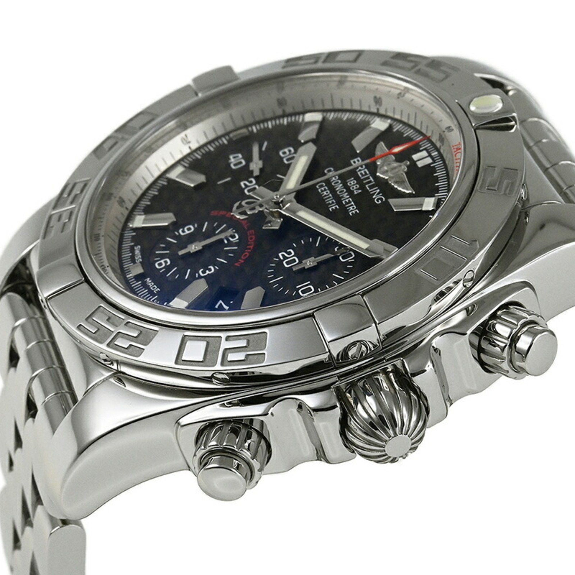 Breitling BREITLING Chronomat 44 Watch Carbon Dial Japan Limited AB011012 BE69 (AB0110) v1745 Size ONE SIZE - 3 Thumbnail