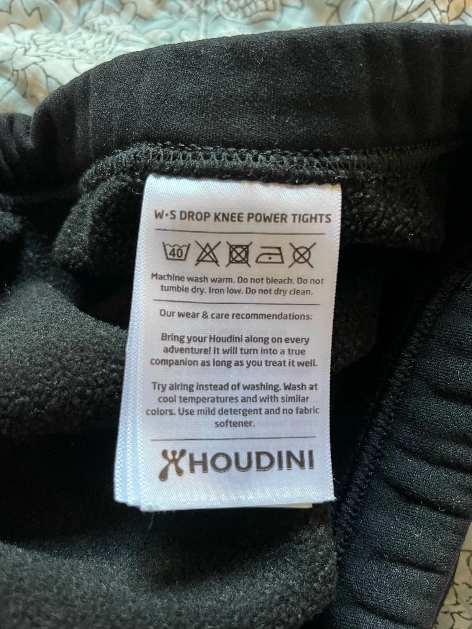 Houdini Houdini Womens drop knee power tights Sweatpants Size 30" / US 8 / IT 44 - 3 Thumbnail