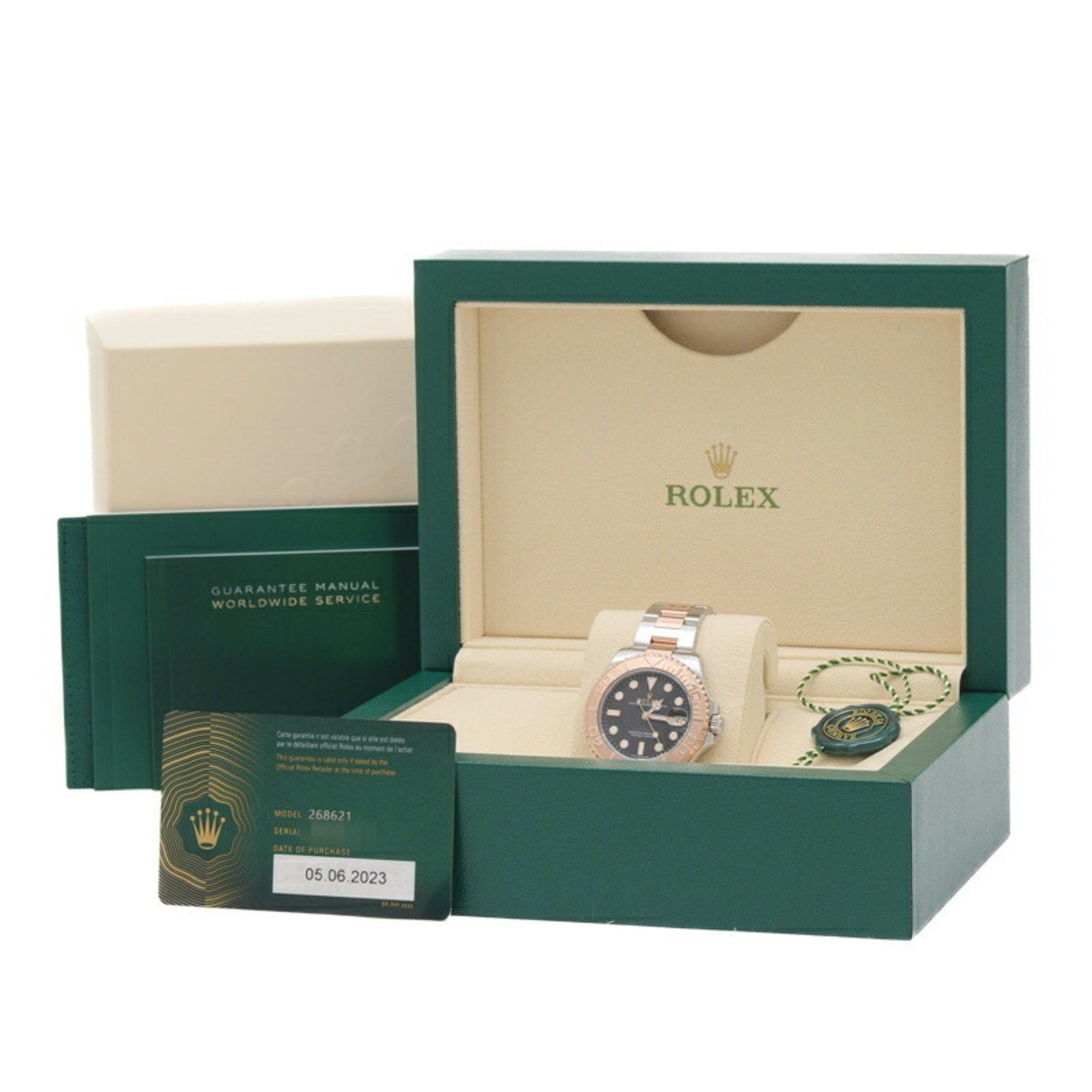 Rolex Rolex Yacht-Master 268621 Watch Black Dial SS RG Random Serial Number Boys Size ONE SIZE - 7 Thumbnail