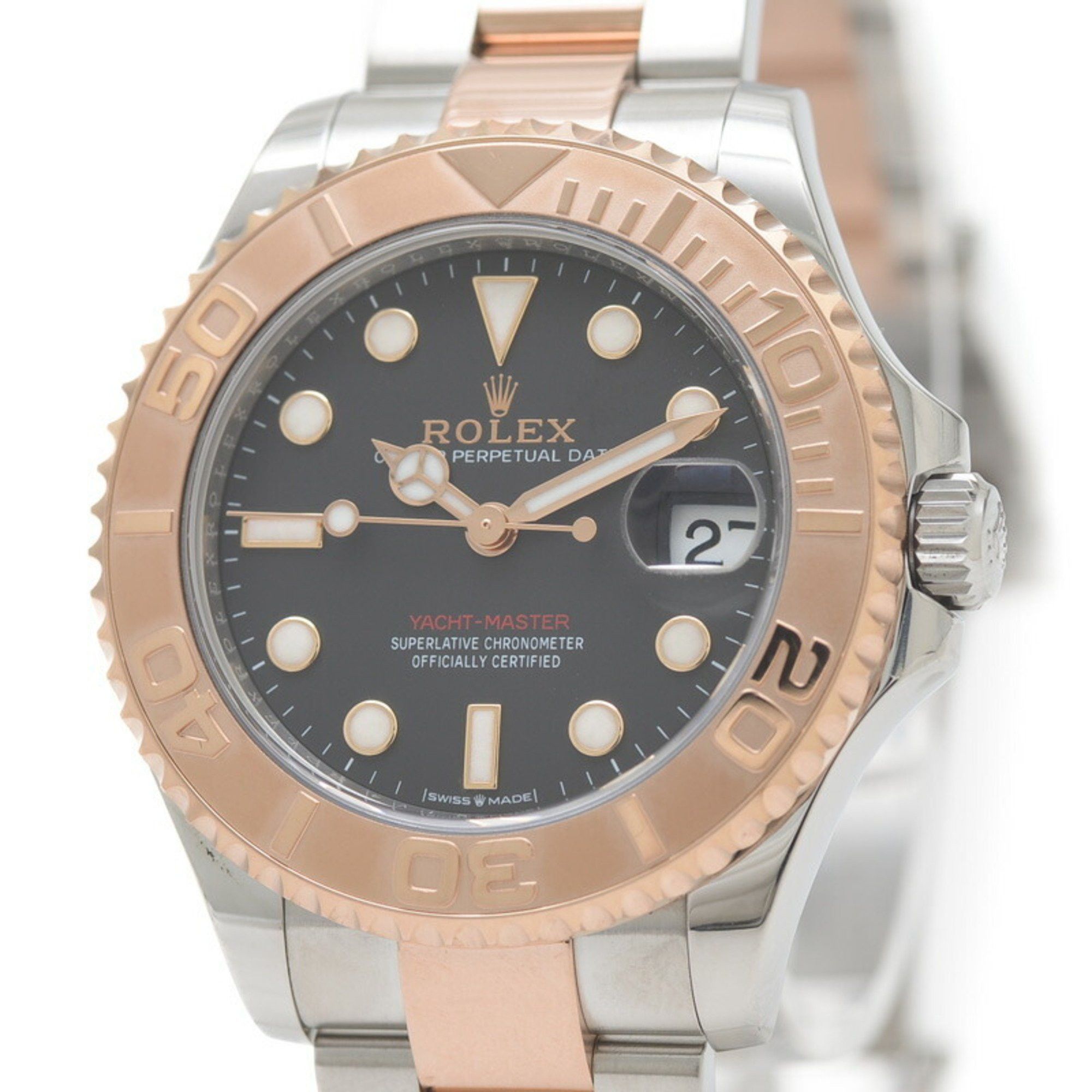 Rolex Rolex Yacht-Master 268621 Watch Black Dial SS RG Random Serial Number Boys Size ONE SIZE - 2 Thumbnail