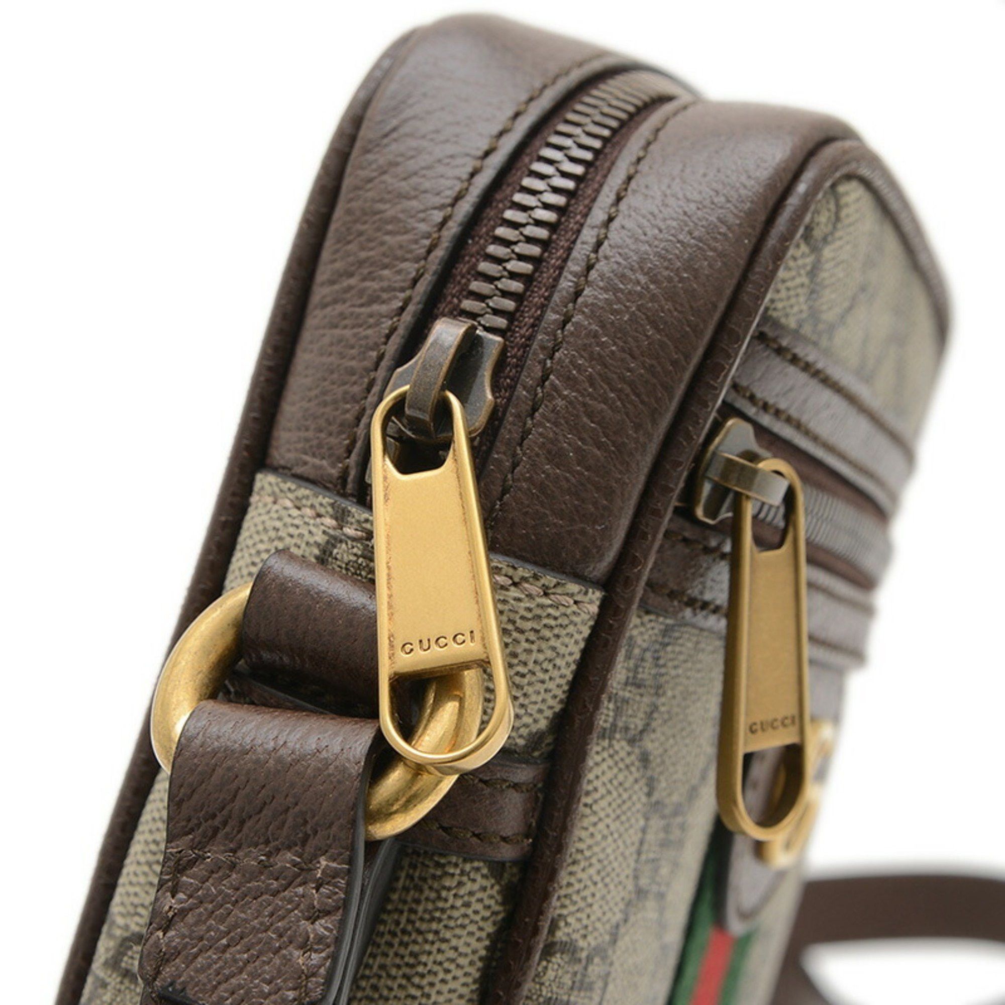Gucci Gucci GG Supreme Offdia Shoulder Bag Sherry Line Beige 598127 Size ONE SIZE - 4 Thumbnail