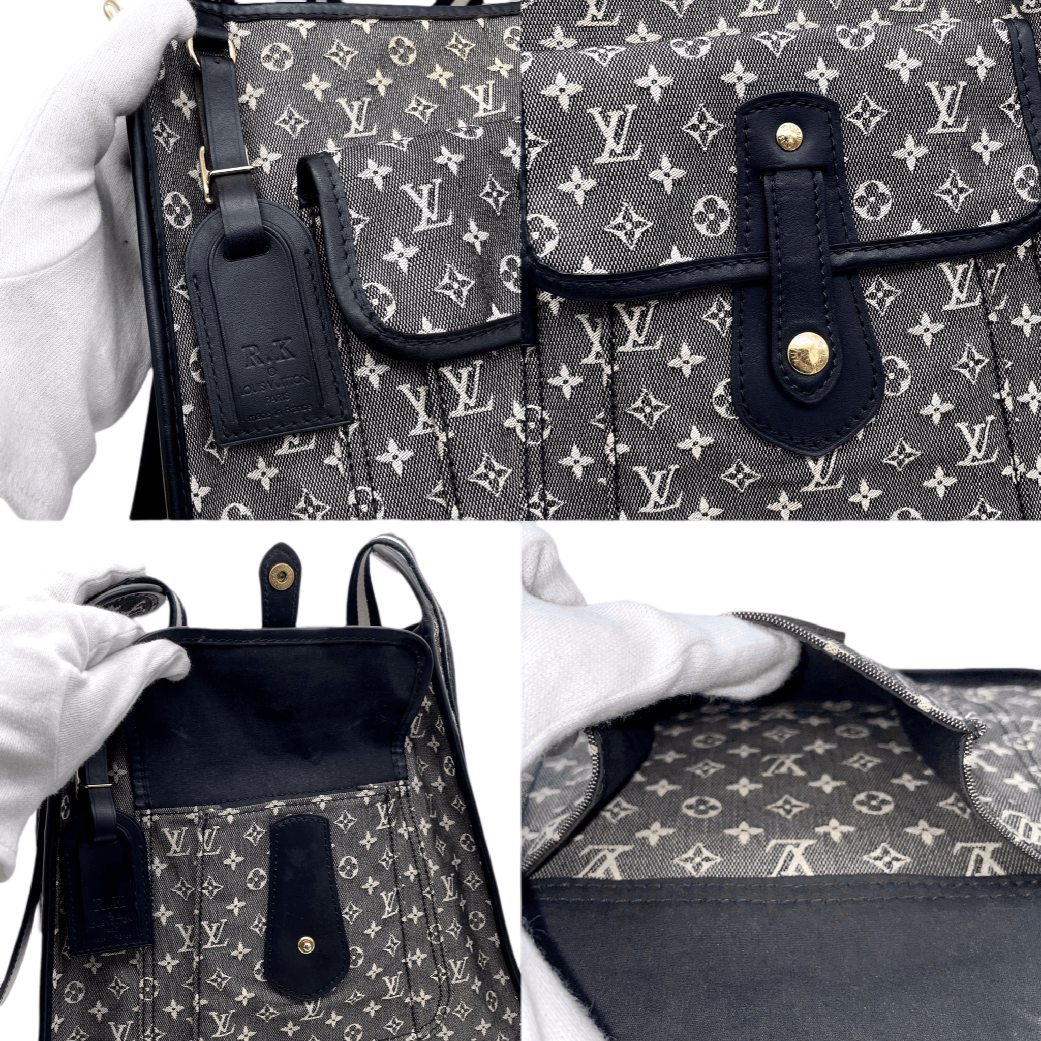 Louis Vuitton Louis Vuitton Monogram Denim Neo Caviar Mm Noir M95351 Size ONE SIZE - 7 Thumbnail