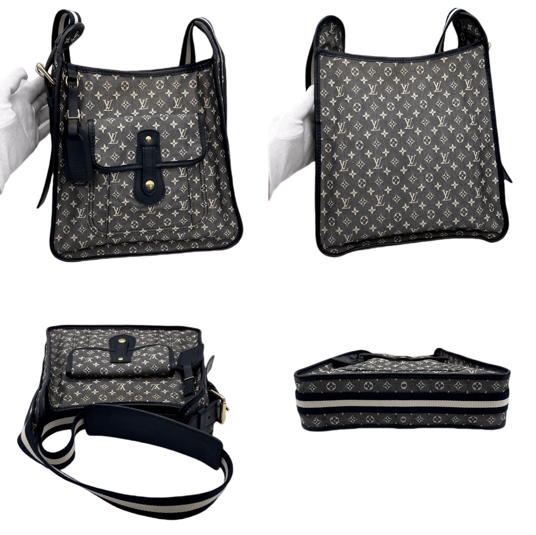Louis Vuitton Louis Vuitton Monogram Denim Neo Caviar Mm Noir M95351 Size ONE SIZE - 5 Thumbnail