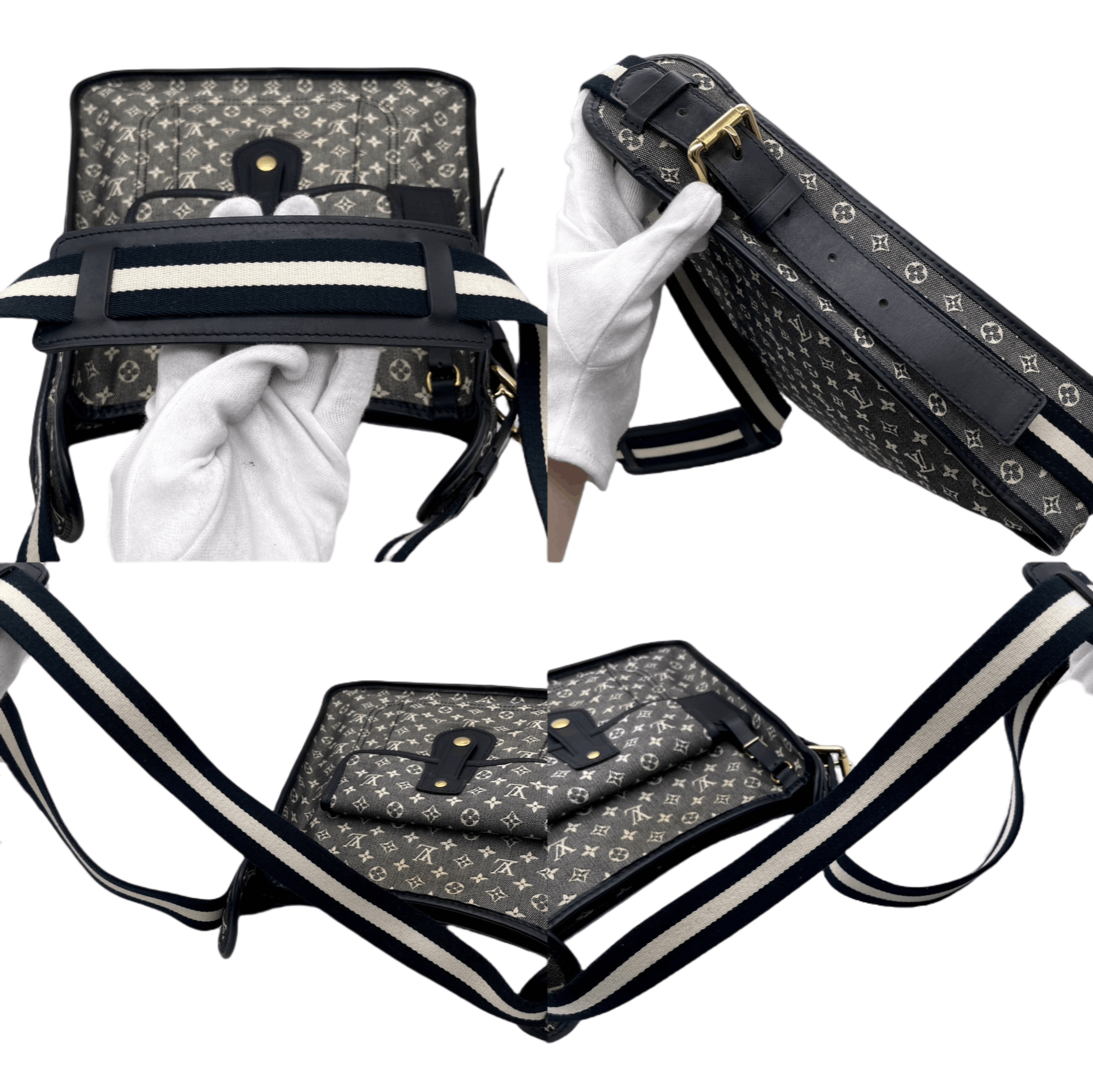 Louis Vuitton Louis Vuitton Monogram Denim Neo Caviar Mm Noir M95351 Size ONE SIZE - 6 Thumbnail