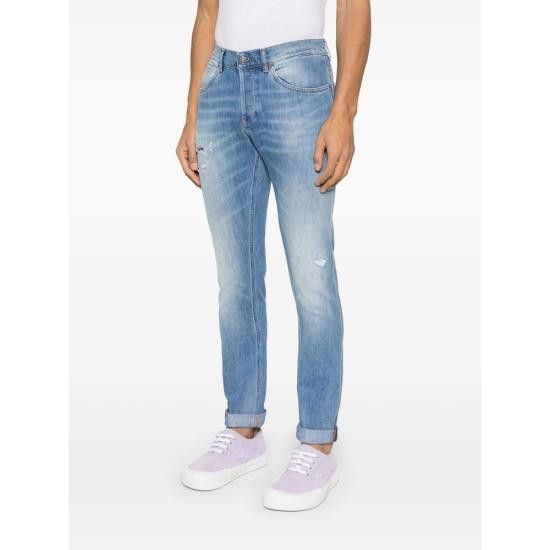 Dondup DONDUP Men Denim Pants UP232 IL5 800 BLUE Size US 38 / EU 54 - 2 Thumbnail