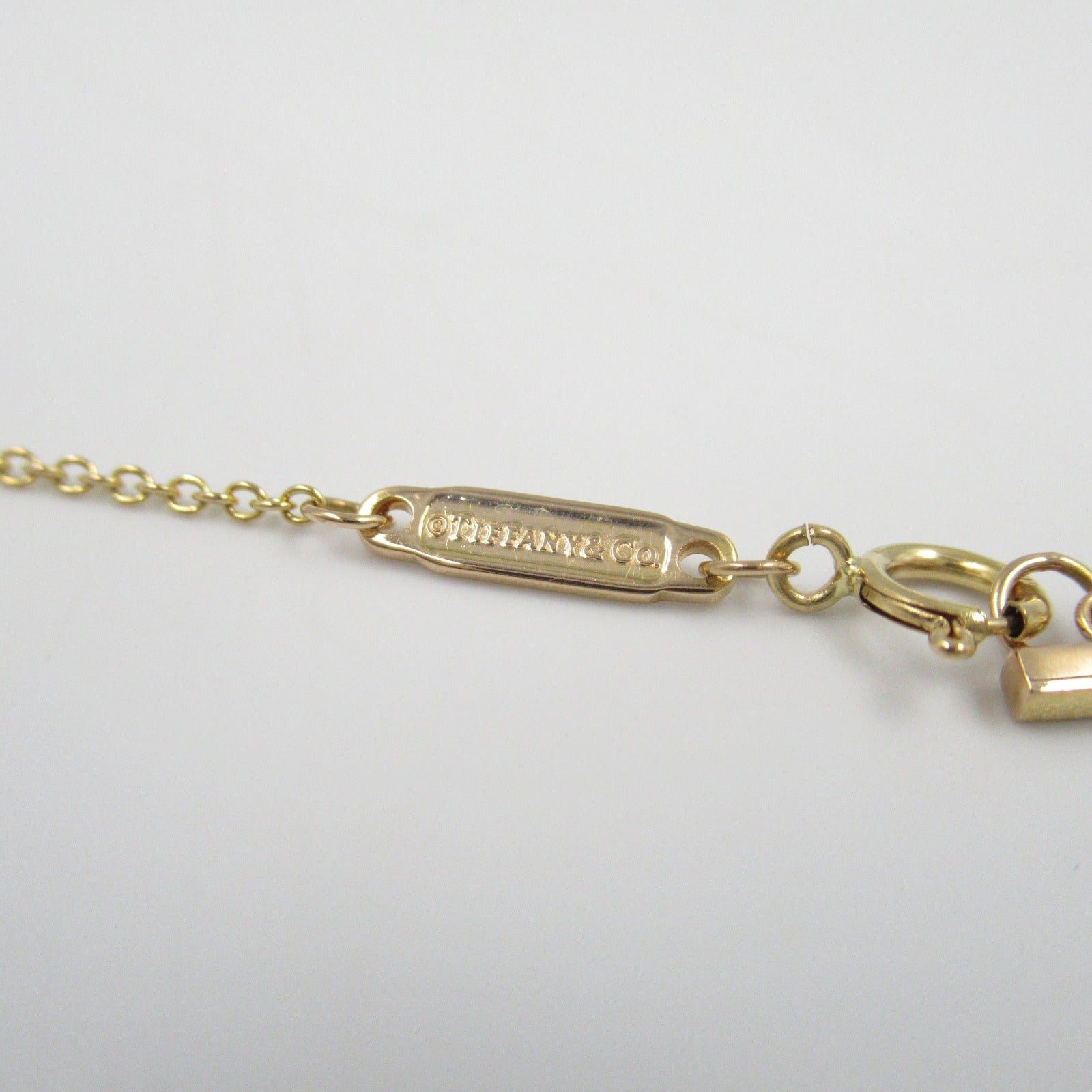 Tiffany & Co. Tiffany Co T Smile Mini Necklace Diamond K18 (Yellow Gold) Clear Size ONE SIZE - 4 Thumbnail