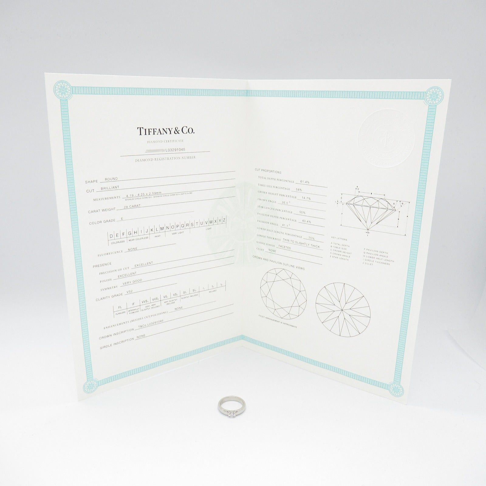 Tiffany & Co. Tiffany Co Dots Diamond Ring Pt950 Platinum Clear Size ONE SIZE - 6 Thumbnail