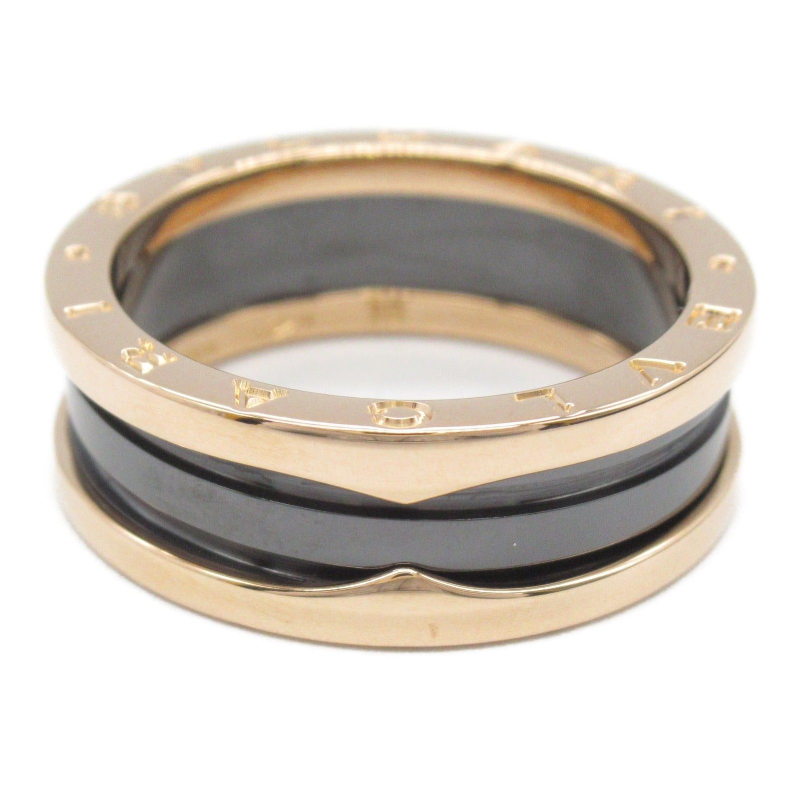 Bvlgari Bvlgari B Zero One Ring Onyx K18Pg (Pink Gold) Black Gold Size ONE SIZE - 3 Thumbnail