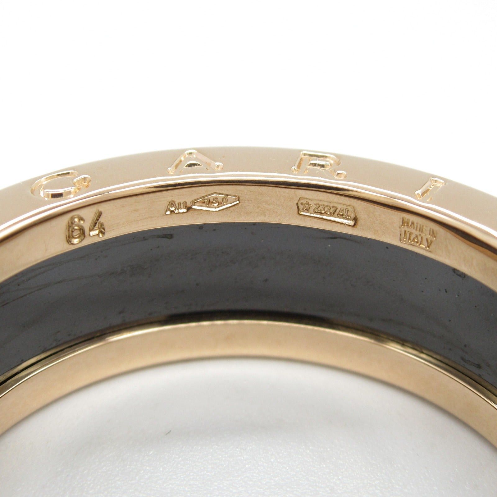 Bvlgari Bvlgari B Zero One Ring Onyx K18Pg (Pink Gold) Black Gold Size ONE SIZE - 4 Thumbnail