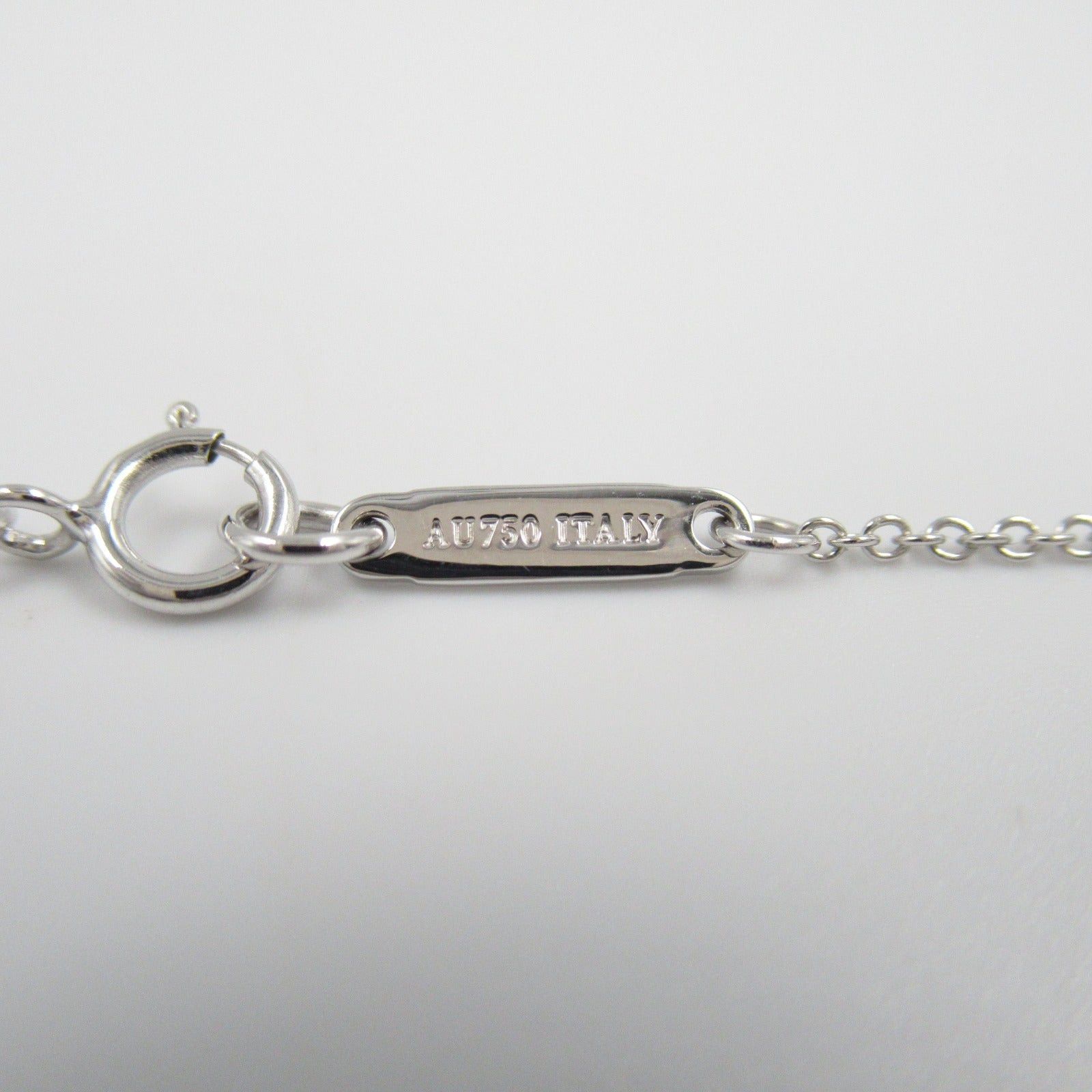 Tiffany & Co. Tiffany Co Atlas Open Medallion Necklace Diamond K18Wg (White Gold) Clear Size ONE SIZE - 5 Thumbnail