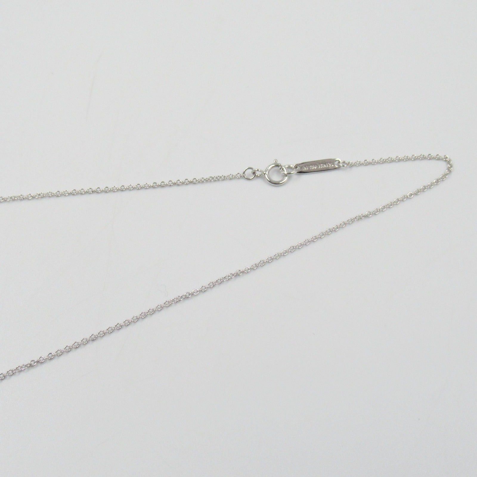 Tiffany & Co. Tiffany Co Atlas Open Medallion Necklace Diamond K18Wg (White Gold) Clear Size ONE SIZE - 6 Thumbnail