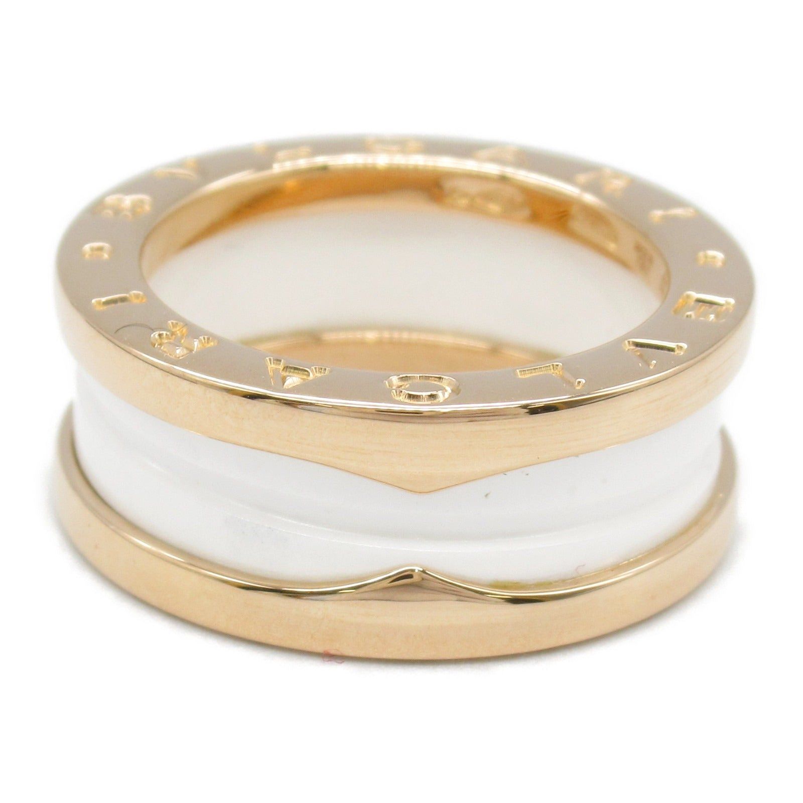 Bvlgari Bvlgari B Zero One Ring Ceramic K18Pg (Pink Gold) White Size ONE SIZE - 2 Thumbnail