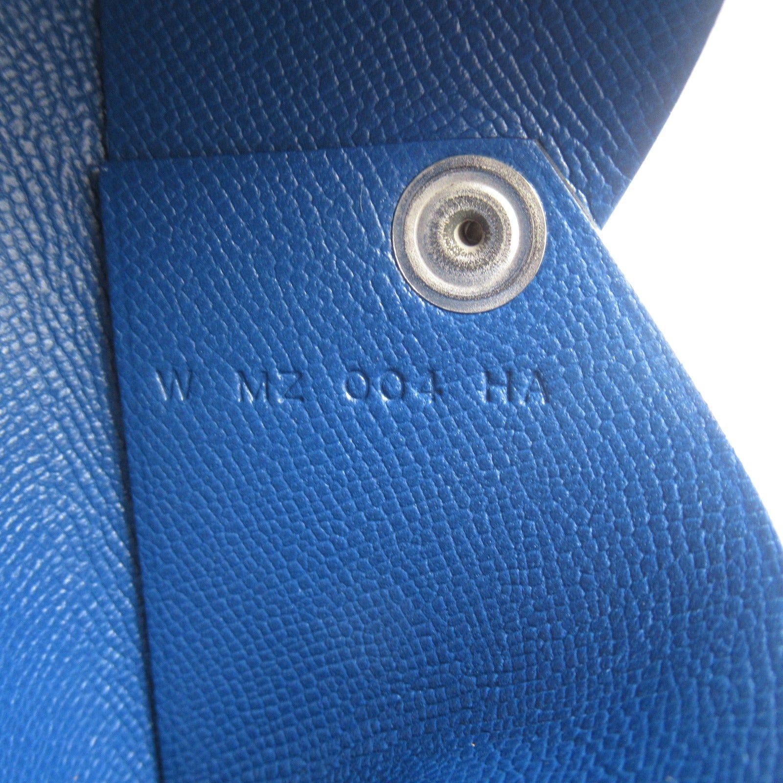 Hermes Hermes Calvi Case Card Leather Vomadam Blue Deep Silver Hardware Double Engraved Size ONE SIZE - 7 Thumbnail