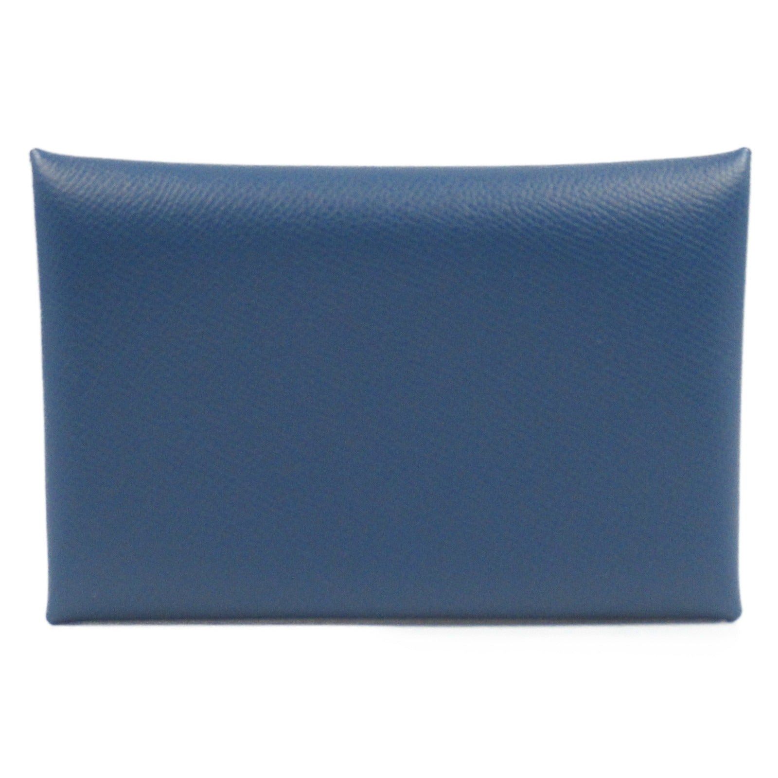 Hermes Hermes Calvi Case Card Leather Vomadam Blue Deep Silver Hardware Double Engraved Size ONE SIZE - 2 Thumbnail