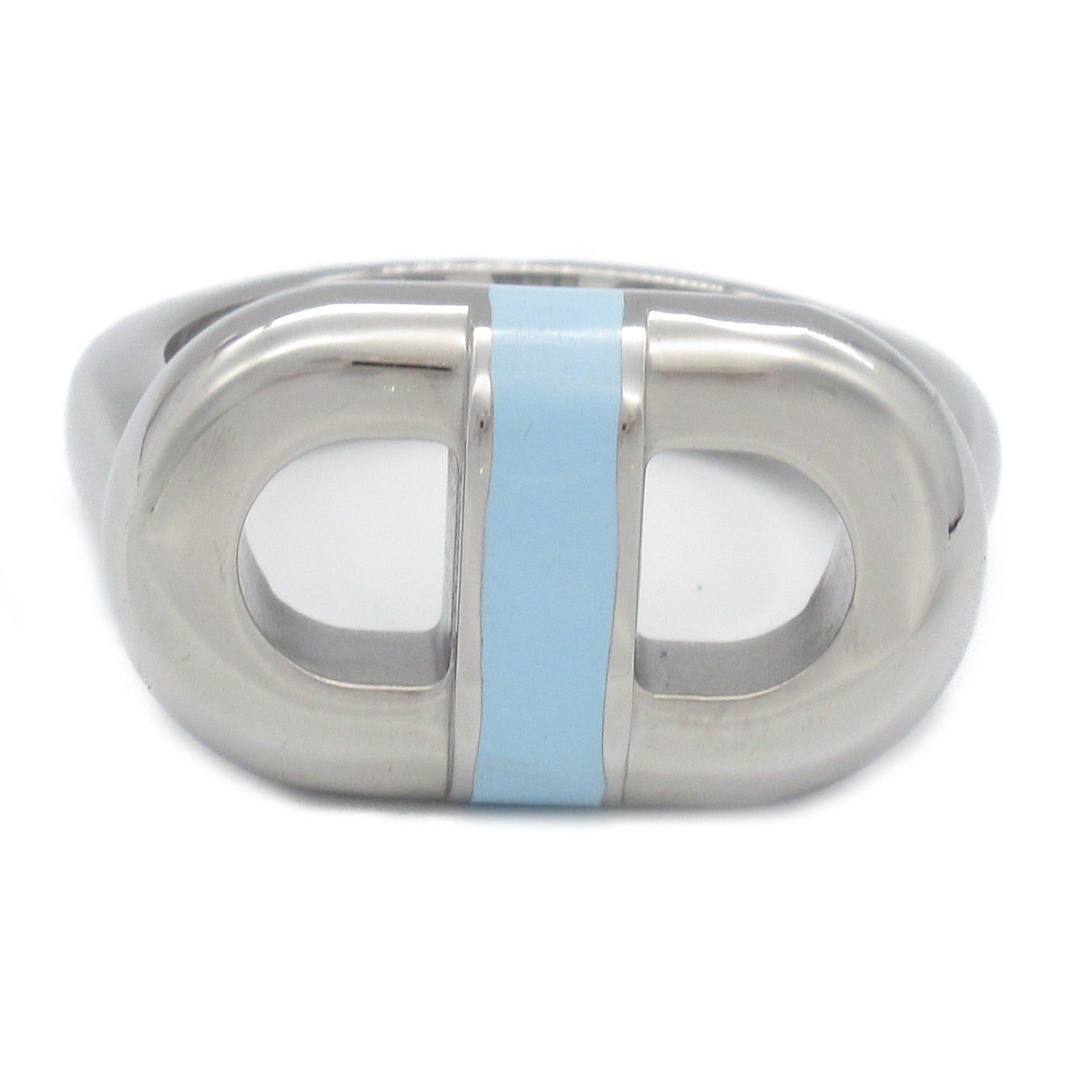 Hermes Hermes Mailon Ring Stainless Steel Blue Bleu Lain Size ONE SIZE - 2 Thumbnail