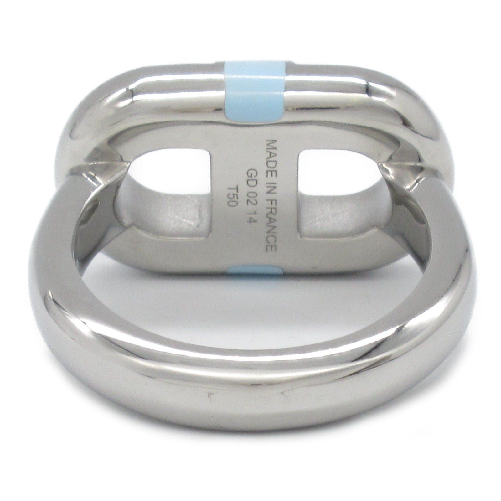 Hermes Hermes Mailon Ring Stainless Steel Blue Bleu Lain Size ONE SIZE - 3 Thumbnail