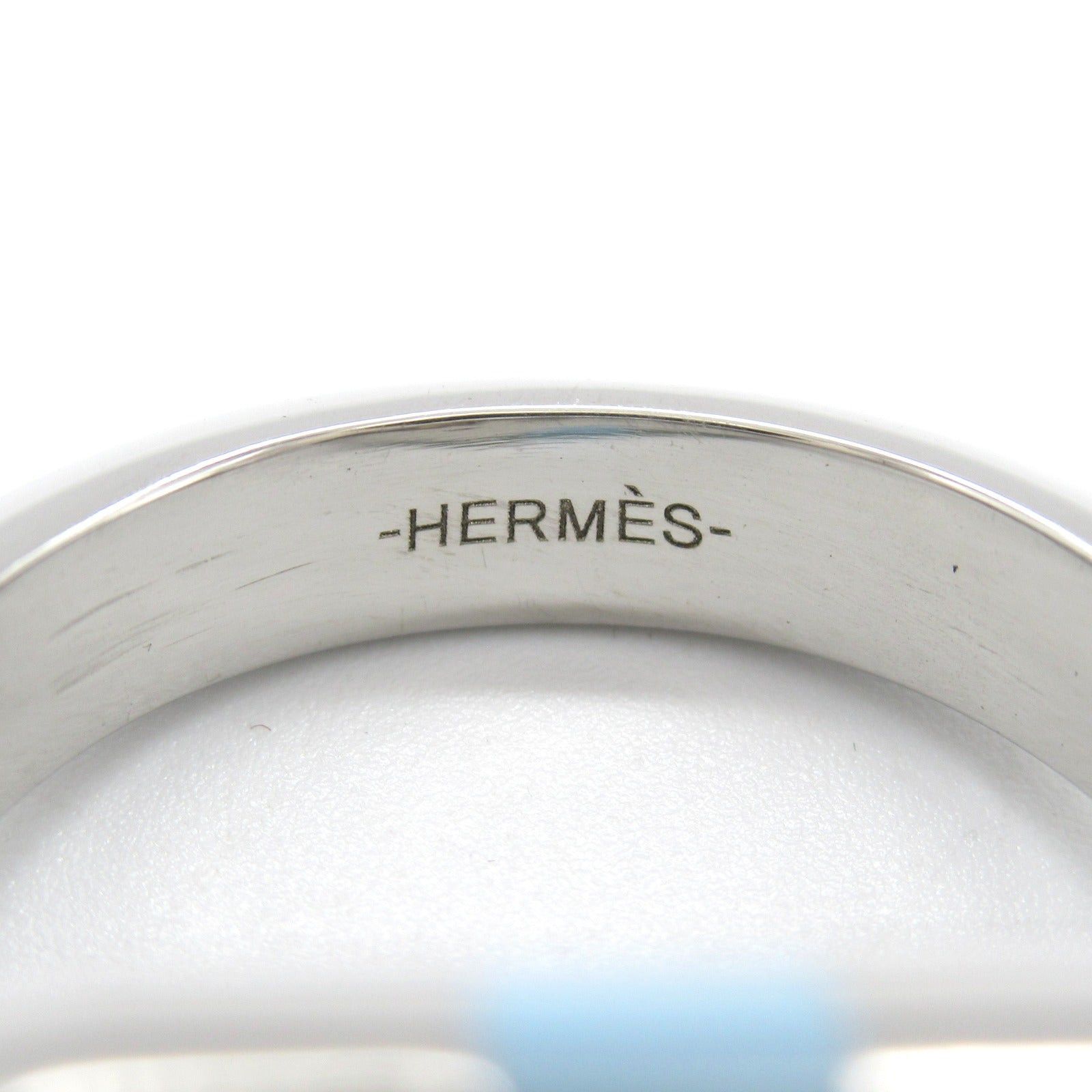 Hermes Hermes Mailon Ring Stainless Steel Blue Bleu Lain Size ONE SIZE - 5 Thumbnail