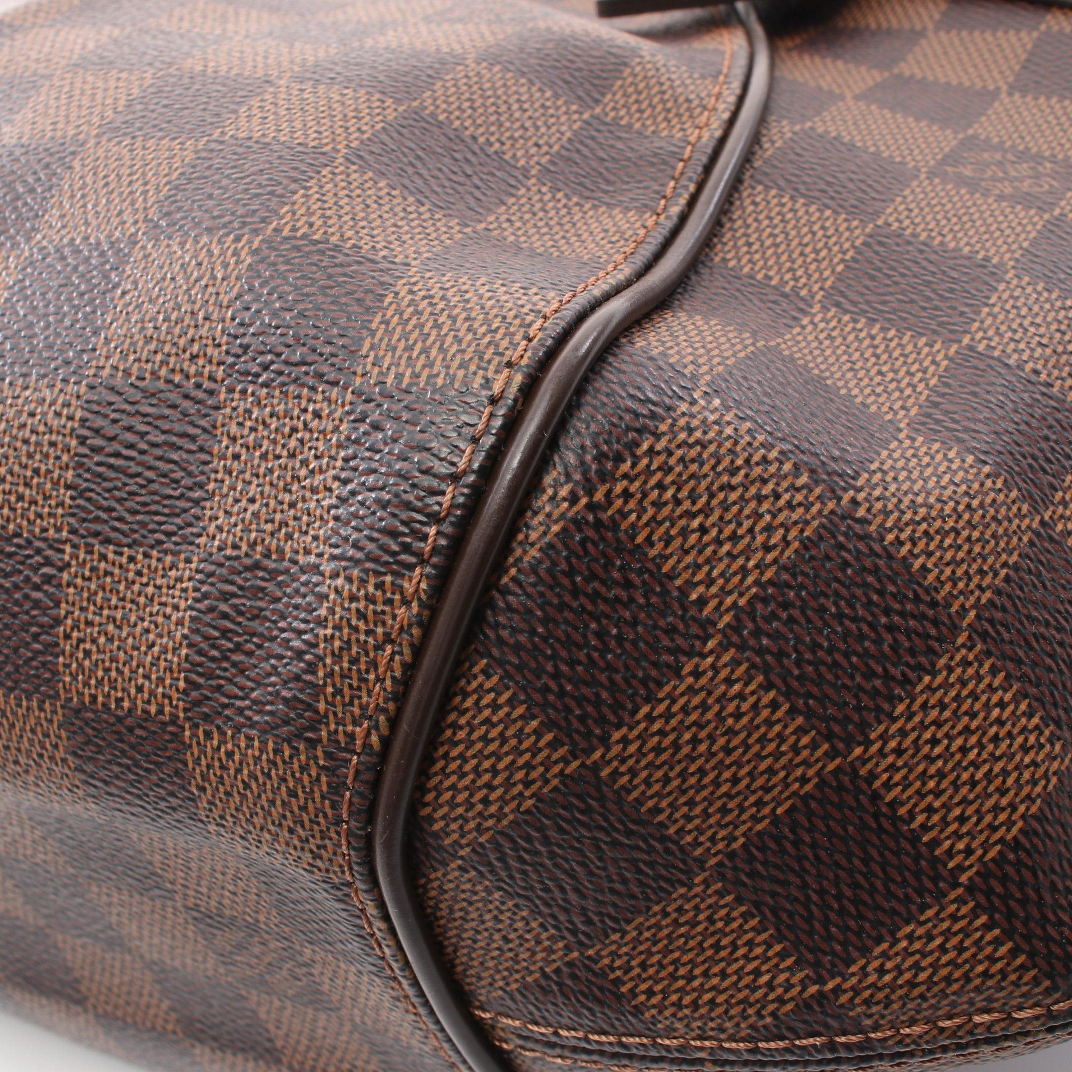 Louis Vuitton Louis Vuitton Sistina Pm Damier Ebene Handbag Leather Brown Size ONE SIZE - 11 Thumbnail