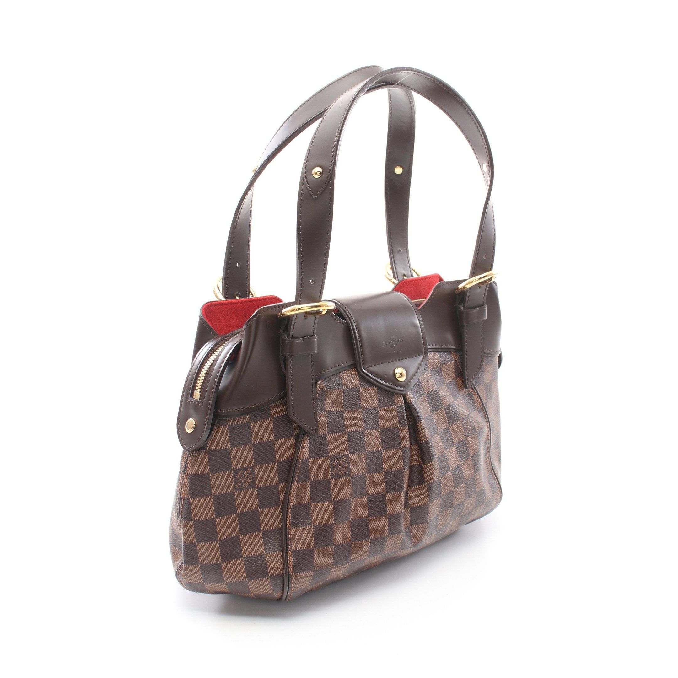 Louis Vuitton Louis Vuitton Sistina Pm Damier Ebene Handbag Leather Brown Size ONE SIZE - 2 Thumbnail