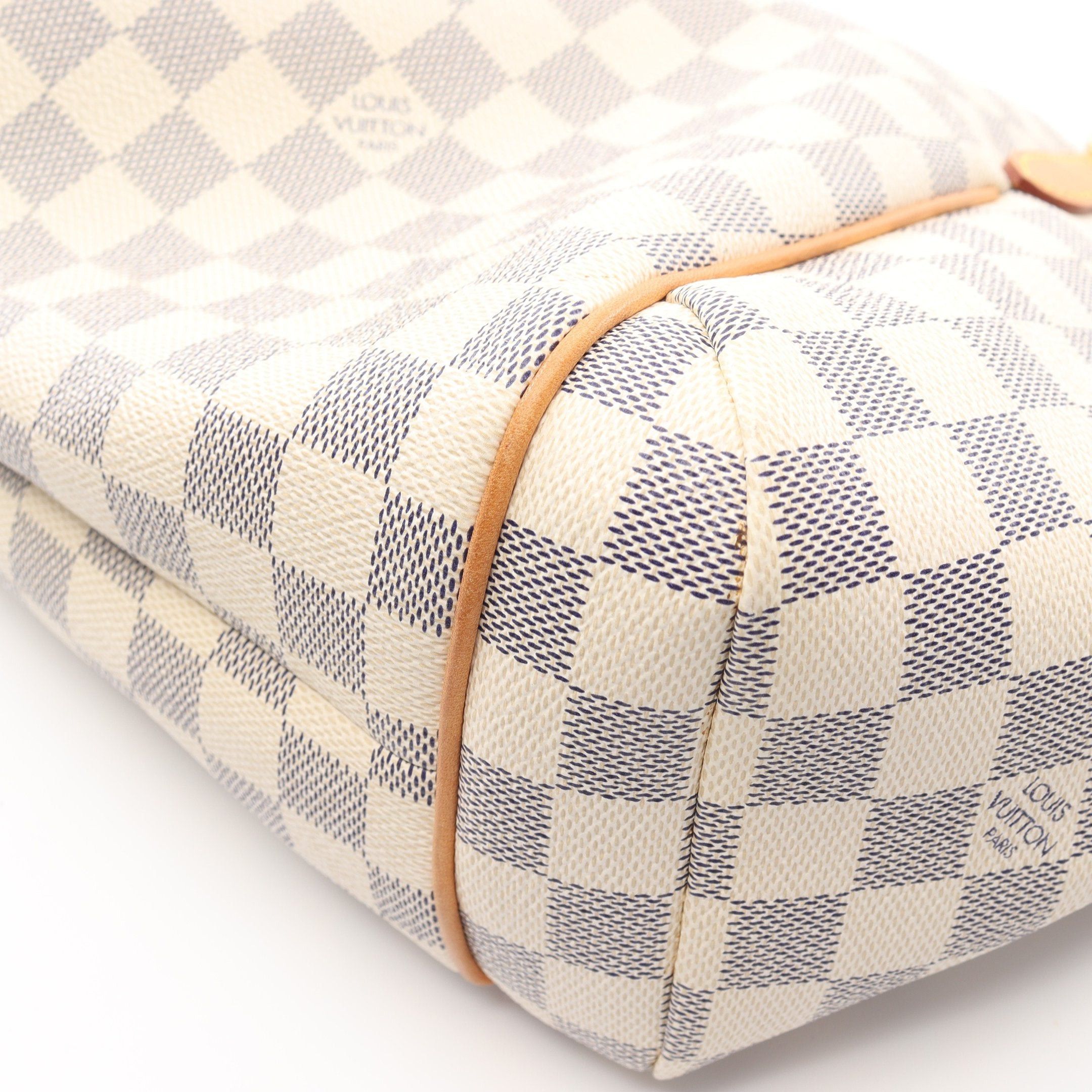 Louis Vuitton Louis Vuitton Totally Pm Damier Azur Shoulder Bag Tote Leather White Size ONE SIZE - 7 Thumbnail