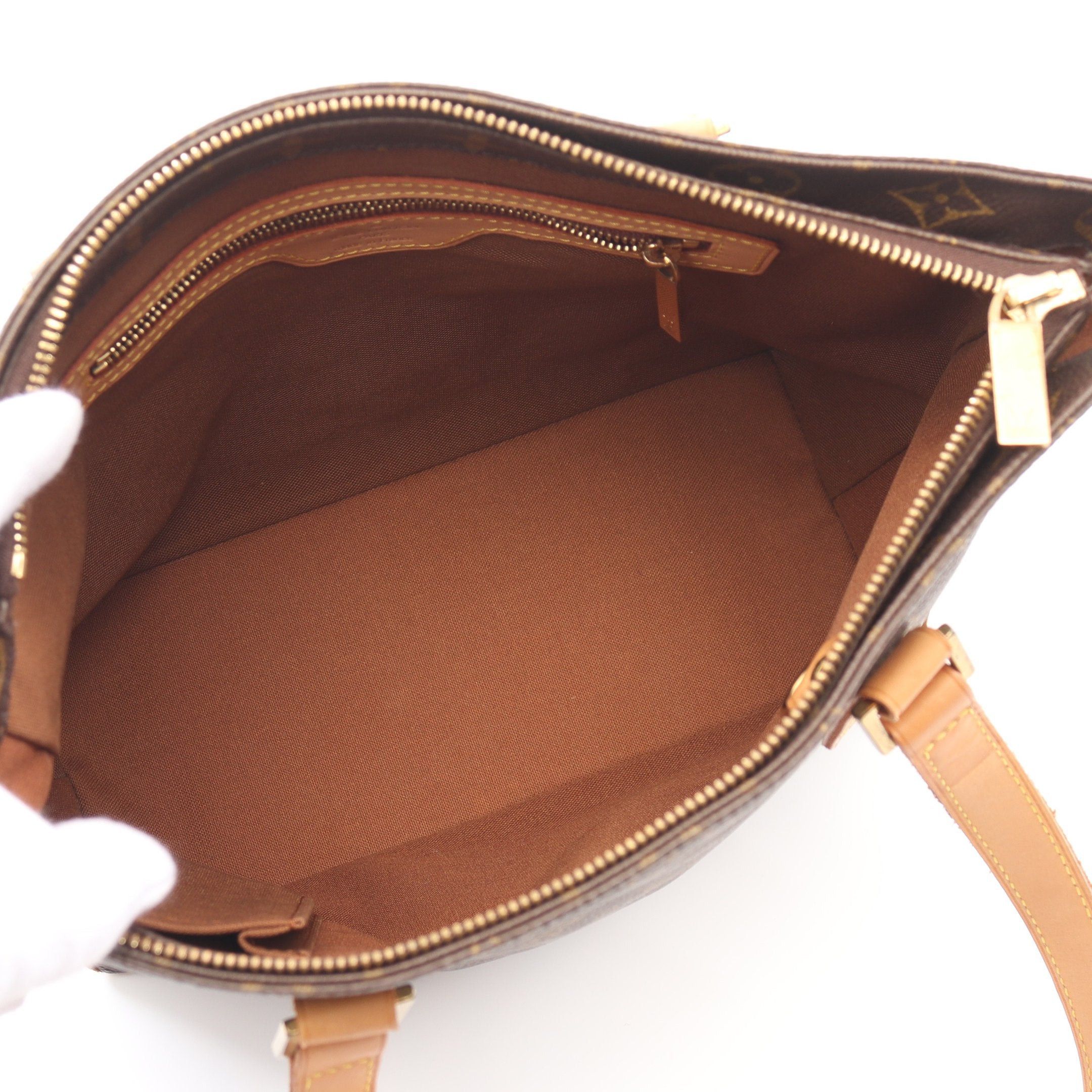 Louis Vuitton Louis Vuitton Cabas Piano Monogram Shoulder Bag Leather Brown Size ONE SIZE - 3 Thumbnail