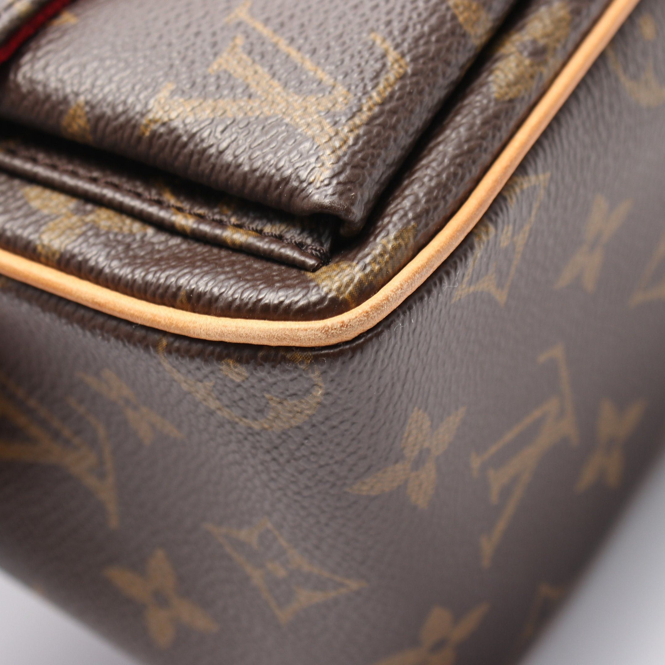 Louis Vuitton Louis Vuitton Vivacite Mm Monogram Shoulder Bag Leather Brown Size ONE SIZE - 10 Thumbnail