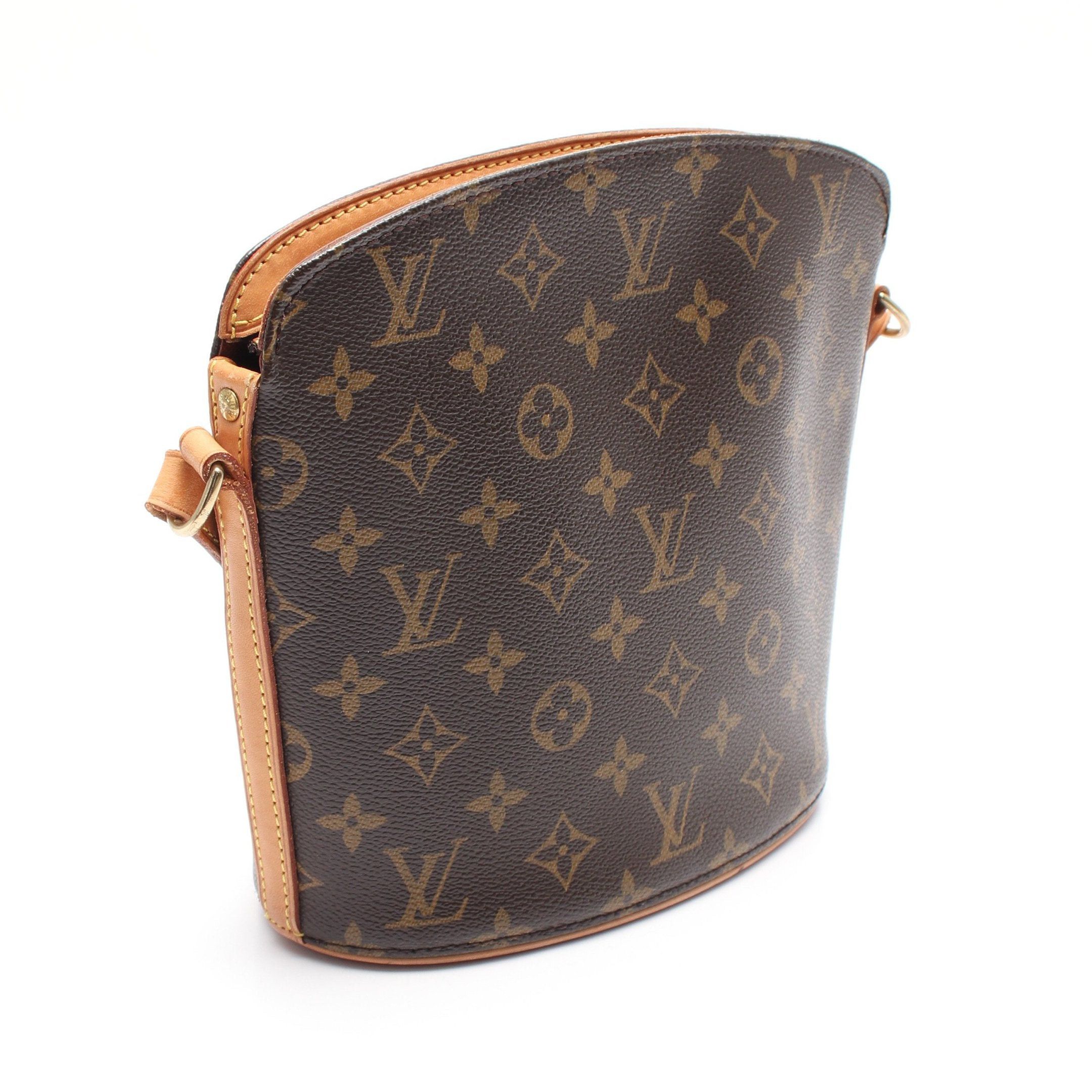 Louis Vuitton Louis Vuitton Druot Monogram Shoulder Bag Leather Brown Size ONE SIZE - 2 Thumbnail