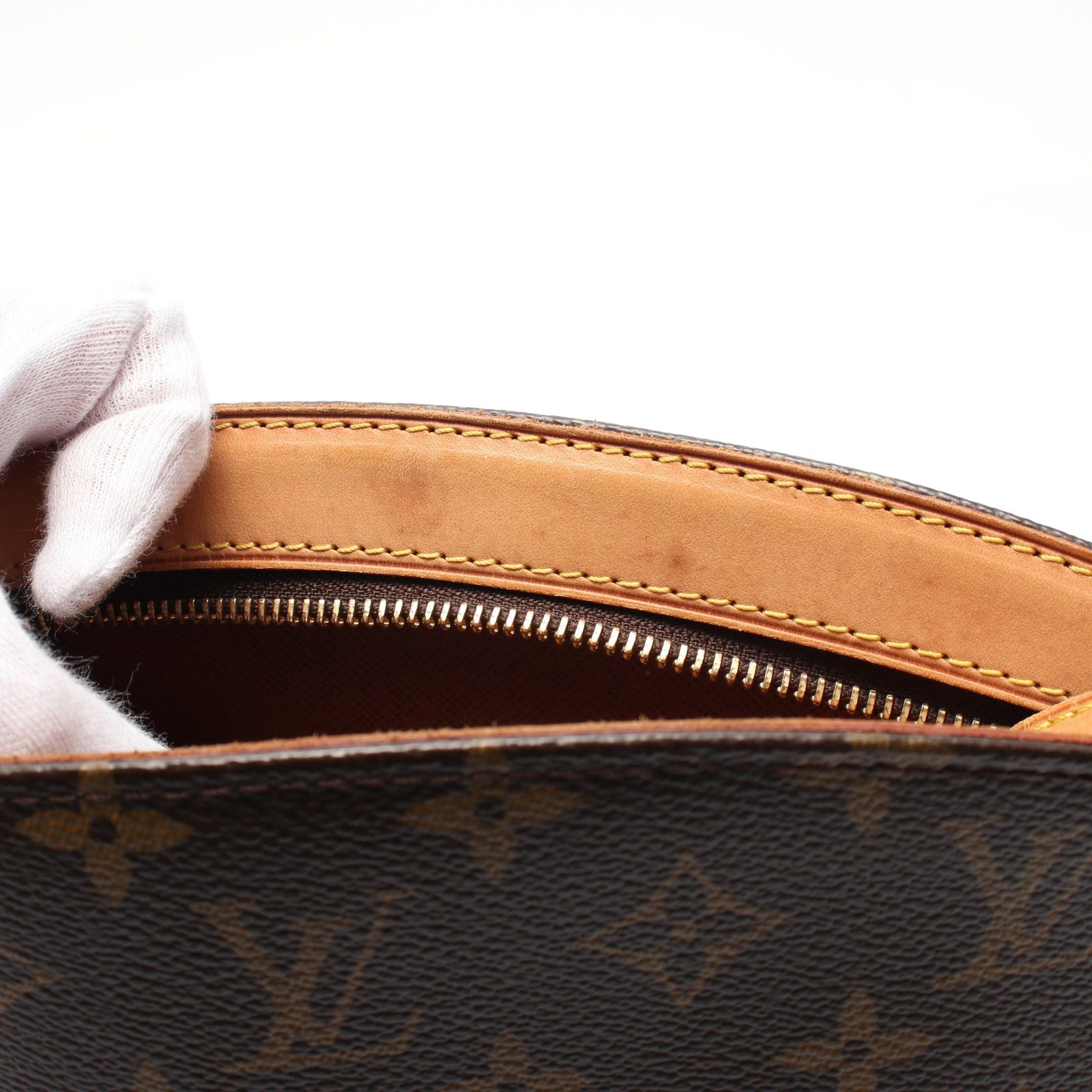 Louis Vuitton Louis Vuitton Druot Monogram Shoulder Bag Leather Brown Size ONE SIZE - 9 Thumbnail