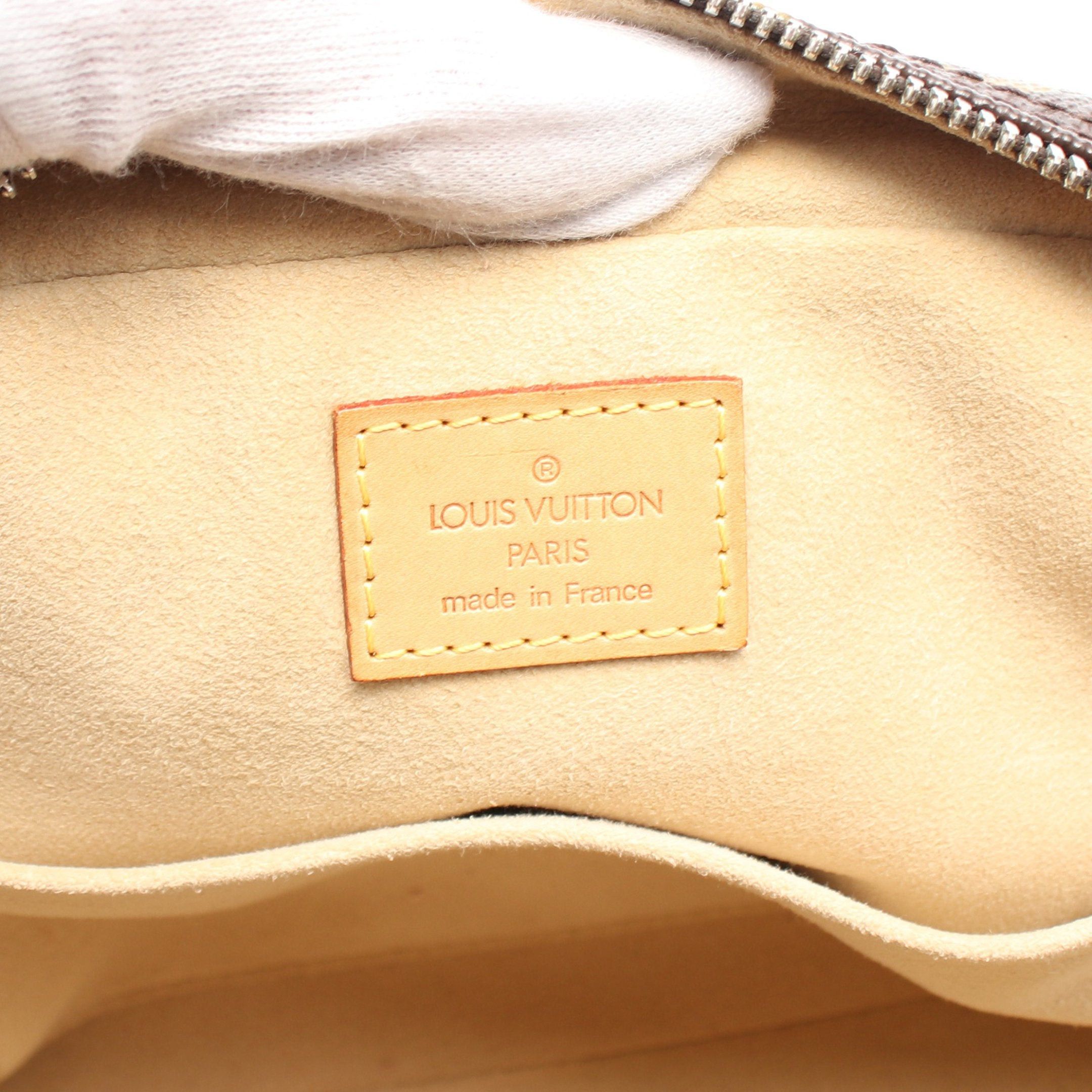 Louis Vuitton Louis Vuitton Manhattan Pm Monogram Handbag Leather Brown Size ONE SIZE - 4 Thumbnail