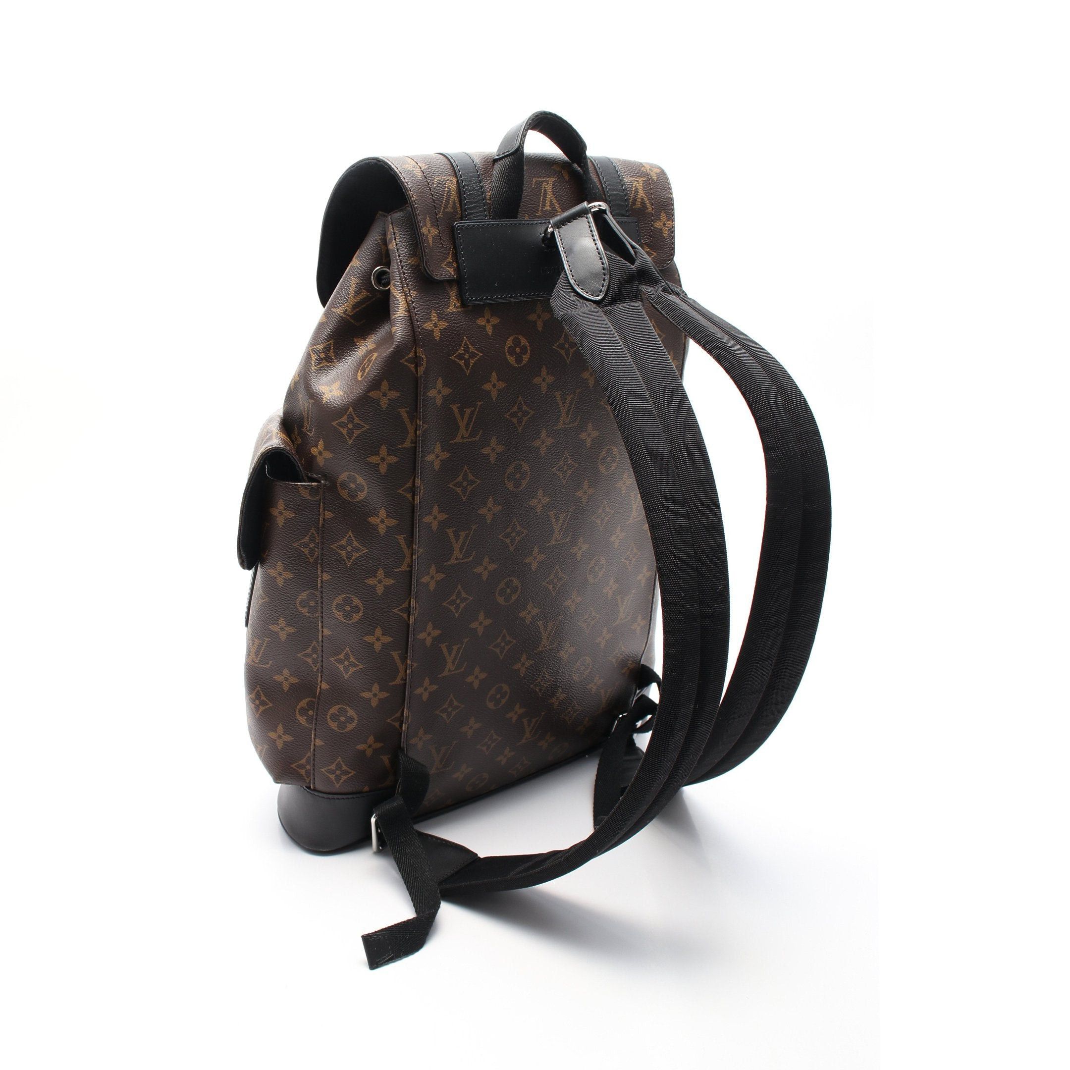Louis Vuitton Louis Vuitton Christopher Pm Monogram Macassar Backpack Rucksack Leather Brown Black Size ONE SIZE - 2 Thumbnail
