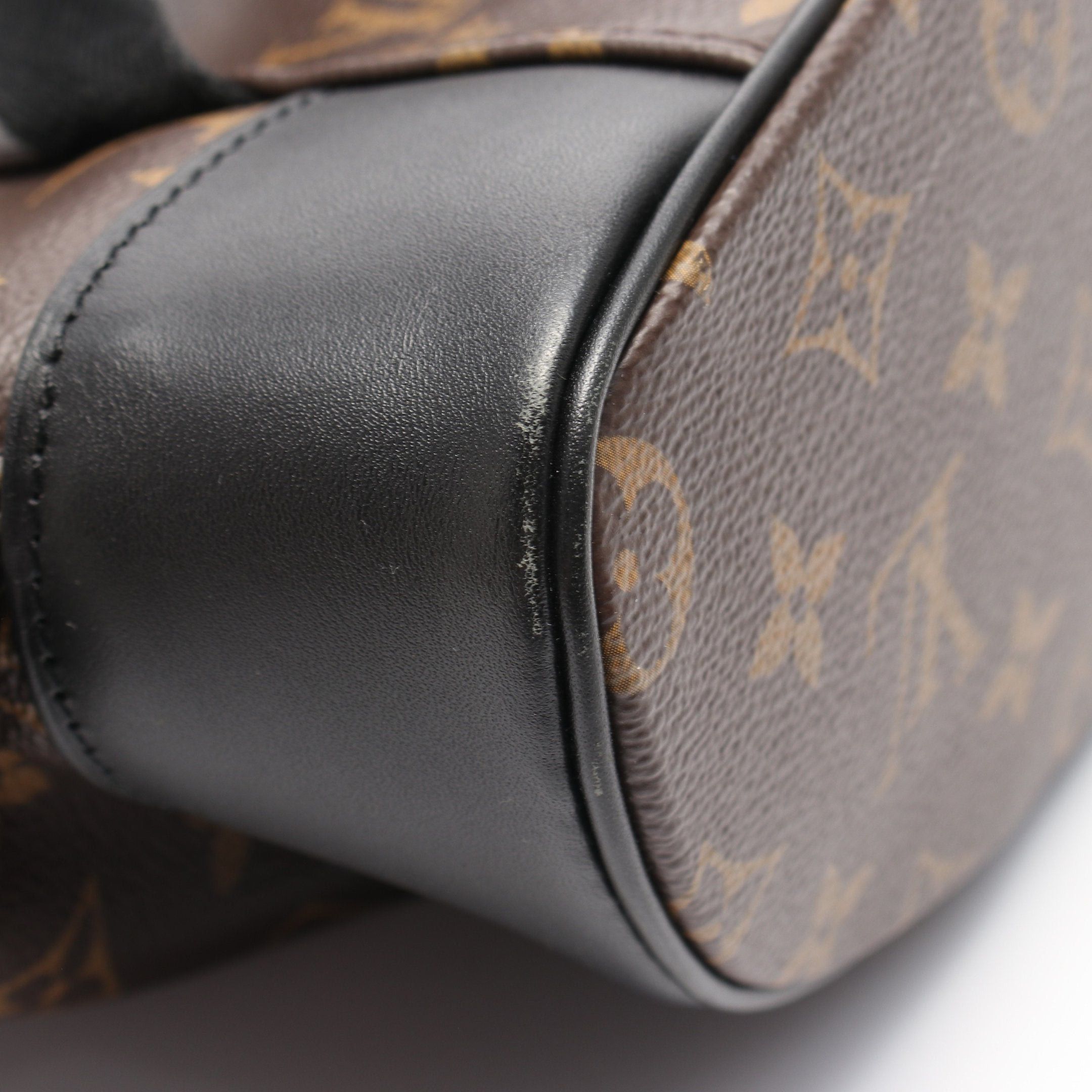 Louis Vuitton Louis Vuitton Christopher Pm Monogram Macassar Backpack Rucksack Leather Brown Black Size ONE SIZE - 6 Thumbnail