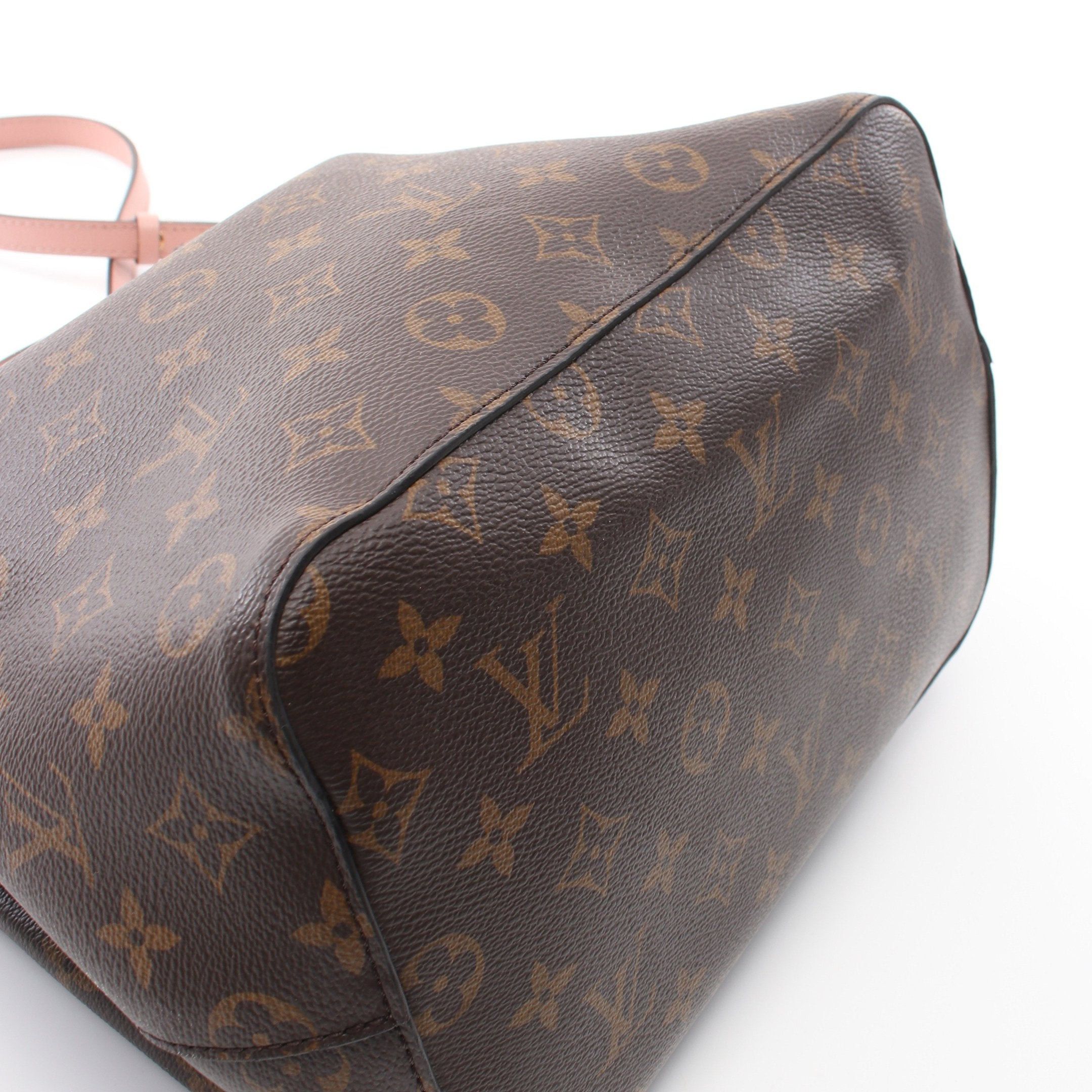 Louis Vuitton Louis Vuitton Neo Noe Monogram Rose Poodle Shoulder Bag Leather Brown Light Pink Size ONE SIZE - 9 Thumbnail