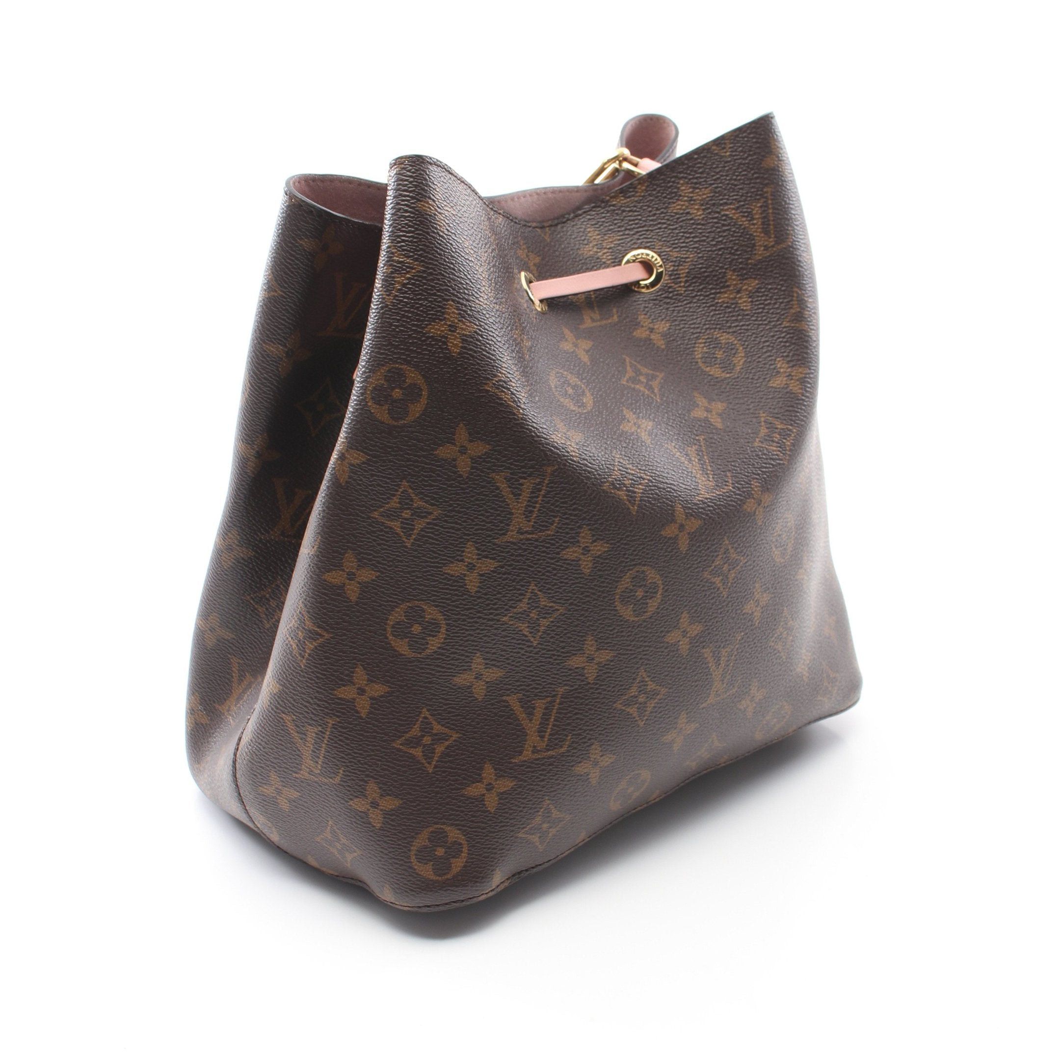 Louis Vuitton Louis Vuitton Neo Noe Monogram Rose Poodle Shoulder Bag Leather Brown Light Pink Size ONE SIZE - 2 Thumbnail
