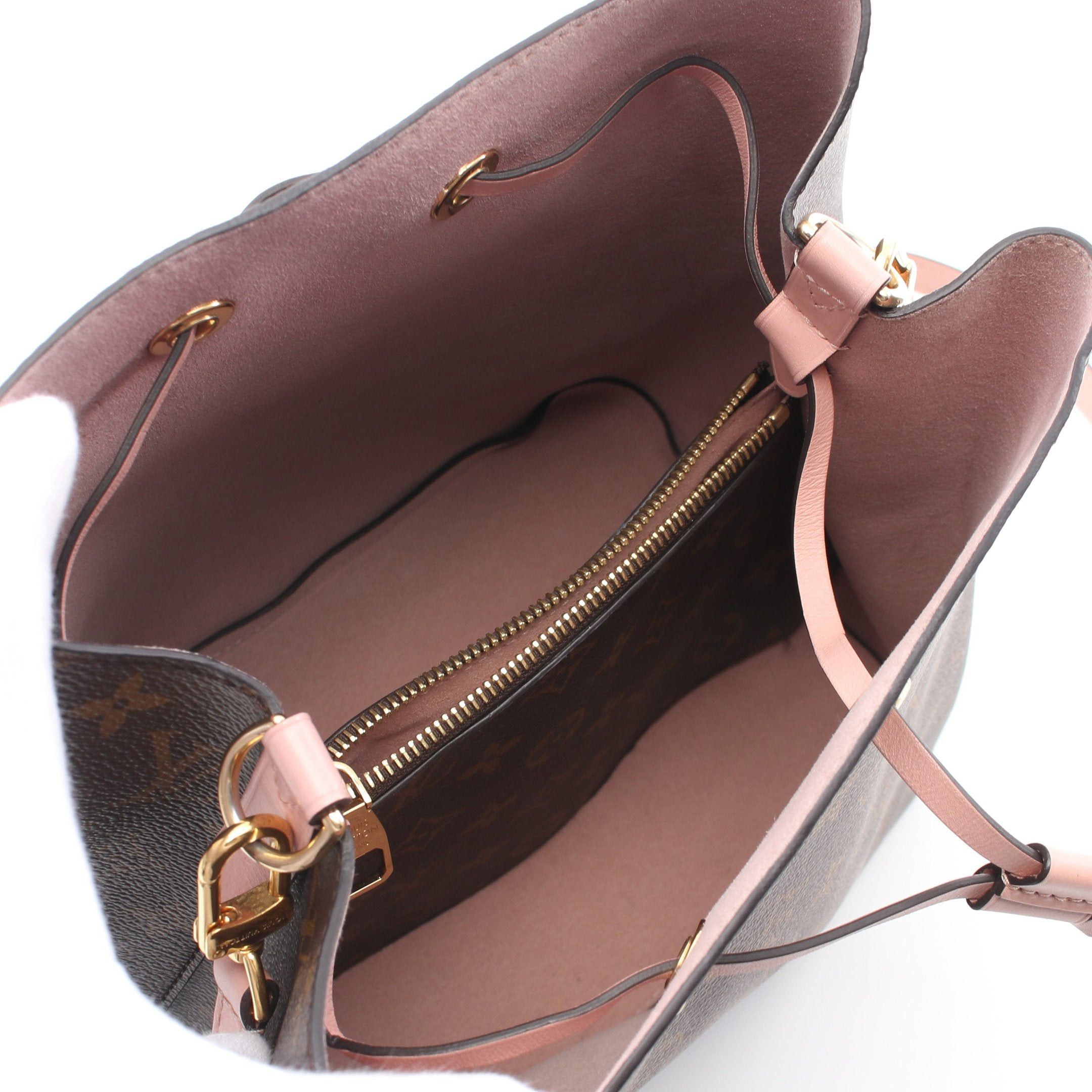 Louis Vuitton Louis Vuitton Neo Noe Monogram Rose Poodle Shoulder Bag Leather Brown Light Pink Size ONE SIZE - 3 Thumbnail