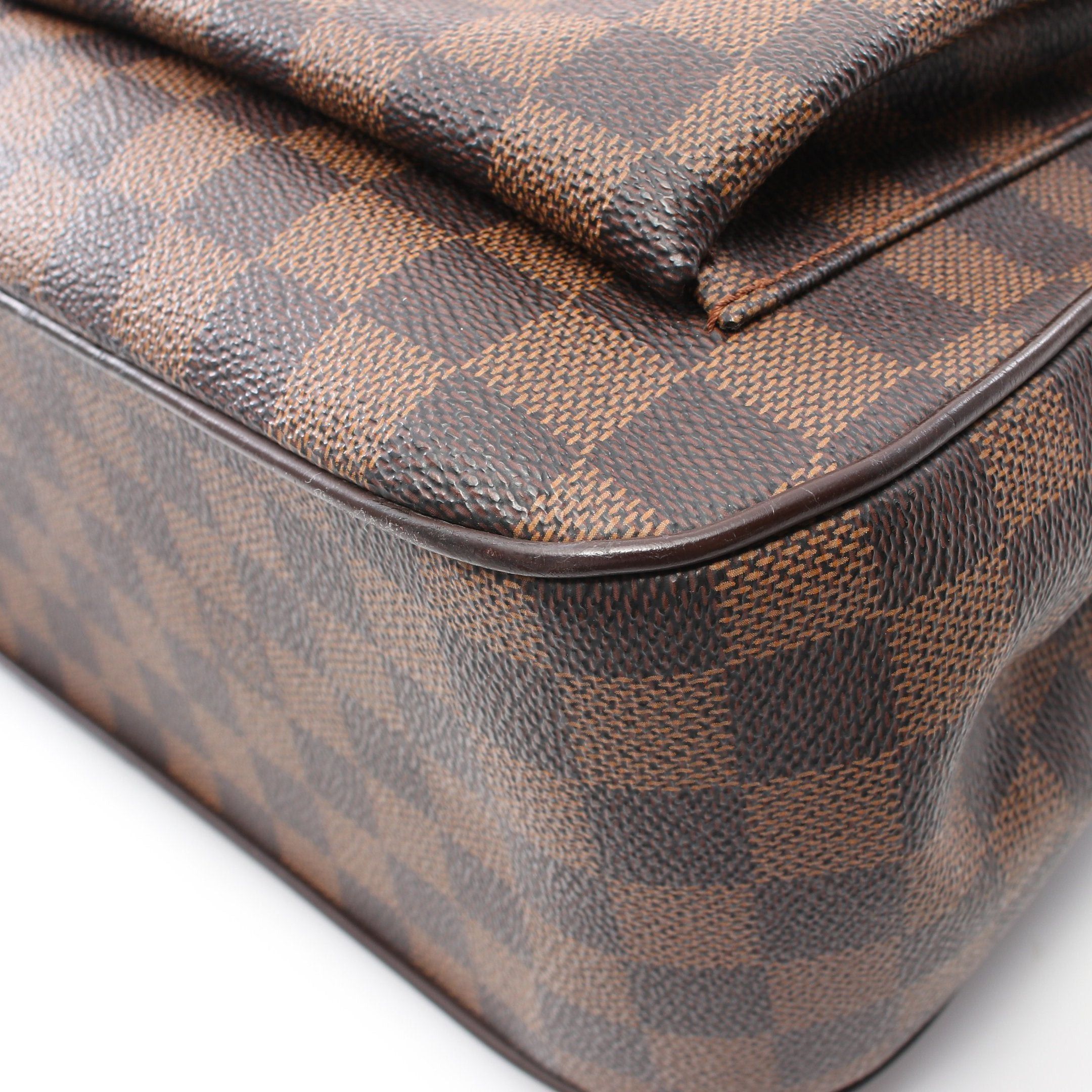 Louis Vuitton Louis Vuitton Uzes Damier Ebene Handbag Tote Bag Leather Brown Size ONE SIZE - 10 Thumbnail