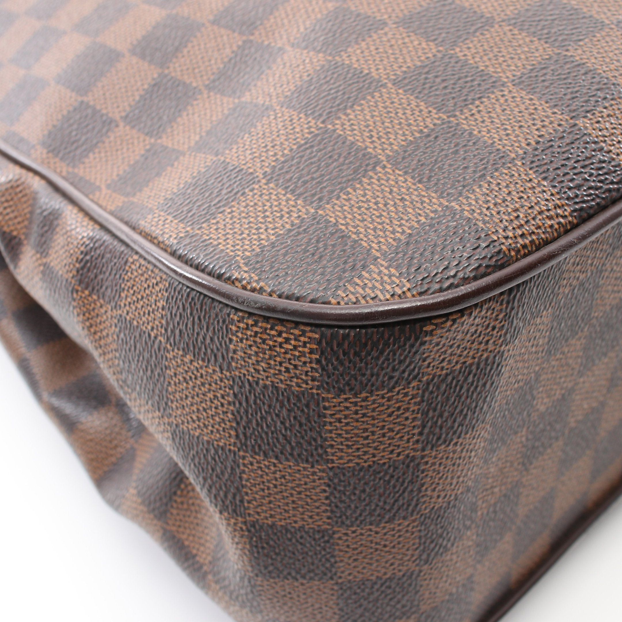 Louis Vuitton Louis Vuitton Uzes Damier Ebene Handbag Tote Bag Leather Brown Size ONE SIZE - 9 Thumbnail