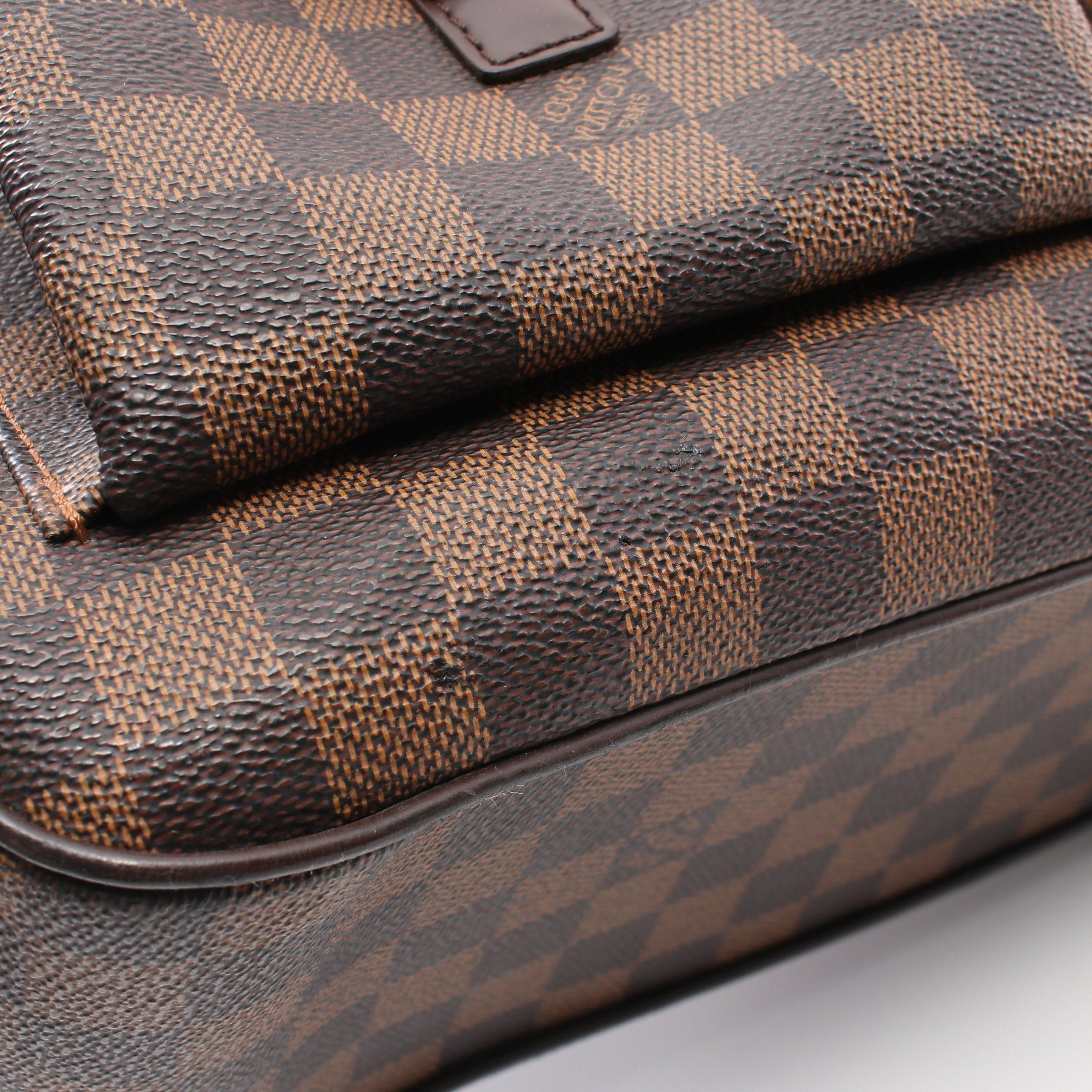 Louis Vuitton Louis Vuitton Uzes Damier Ebene Handbag Tote Bag Leather Brown Size ONE SIZE - 12 Thumbnail