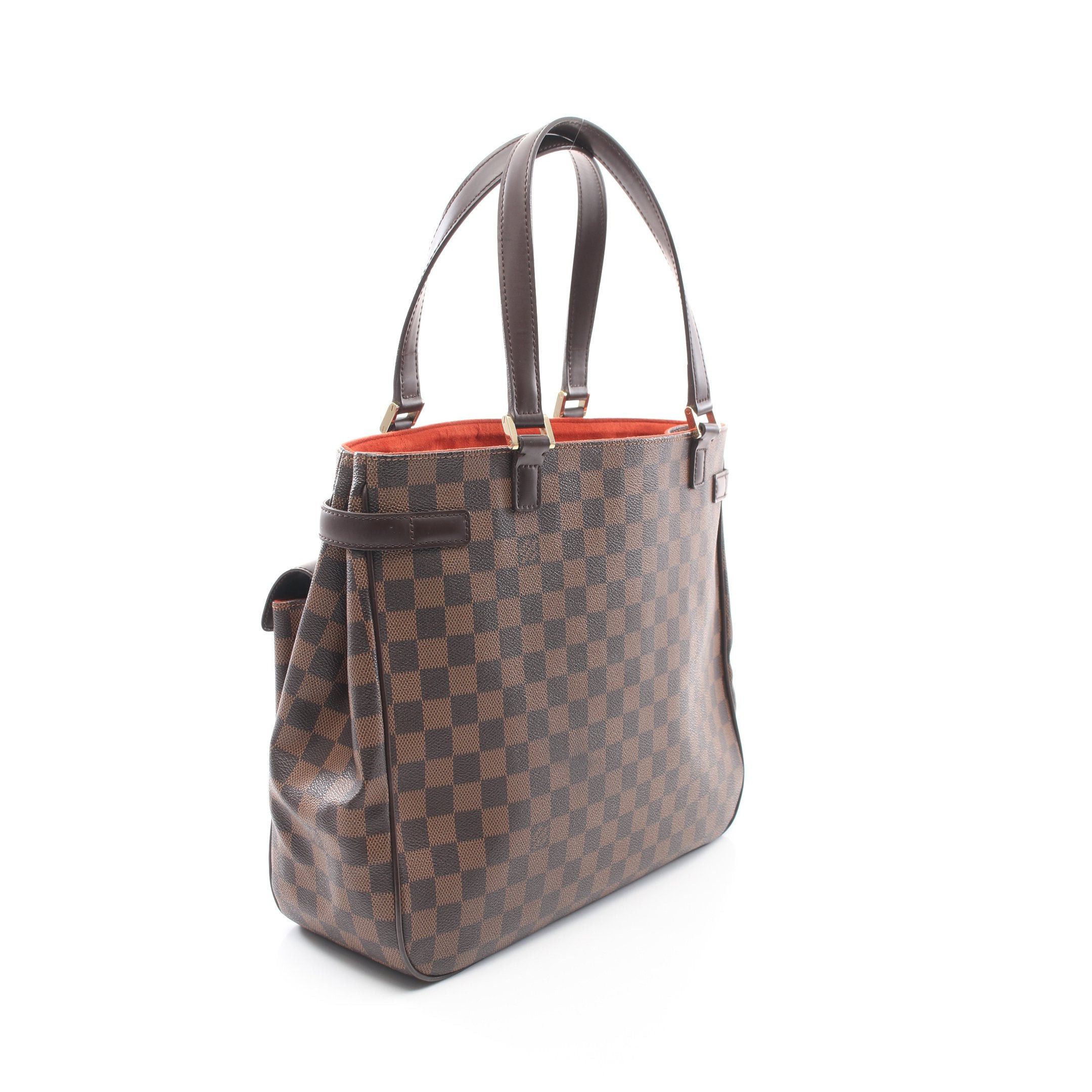 Louis Vuitton Louis Vuitton Uzes Damier Ebene Handbag Tote Bag Leather Brown Size ONE SIZE - 2 Thumbnail