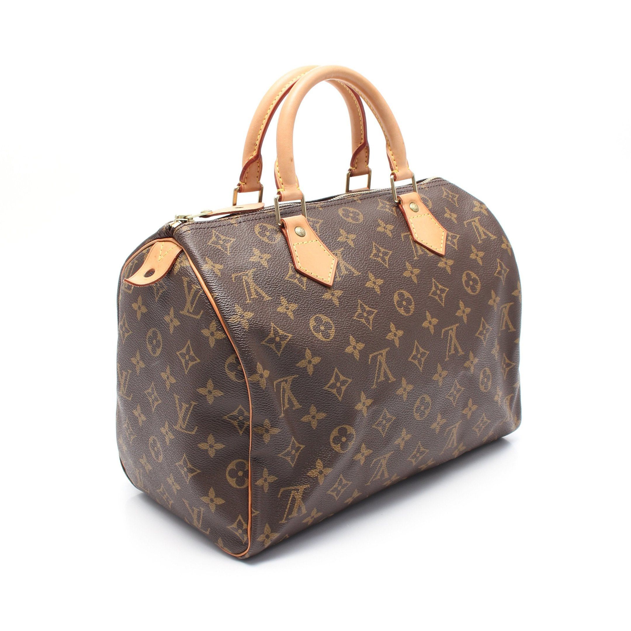 Louis Vuitton Louis Vuitton Speedy 30 Monogram Handbag Leather Brown Size ONE SIZE - 2 Thumbnail