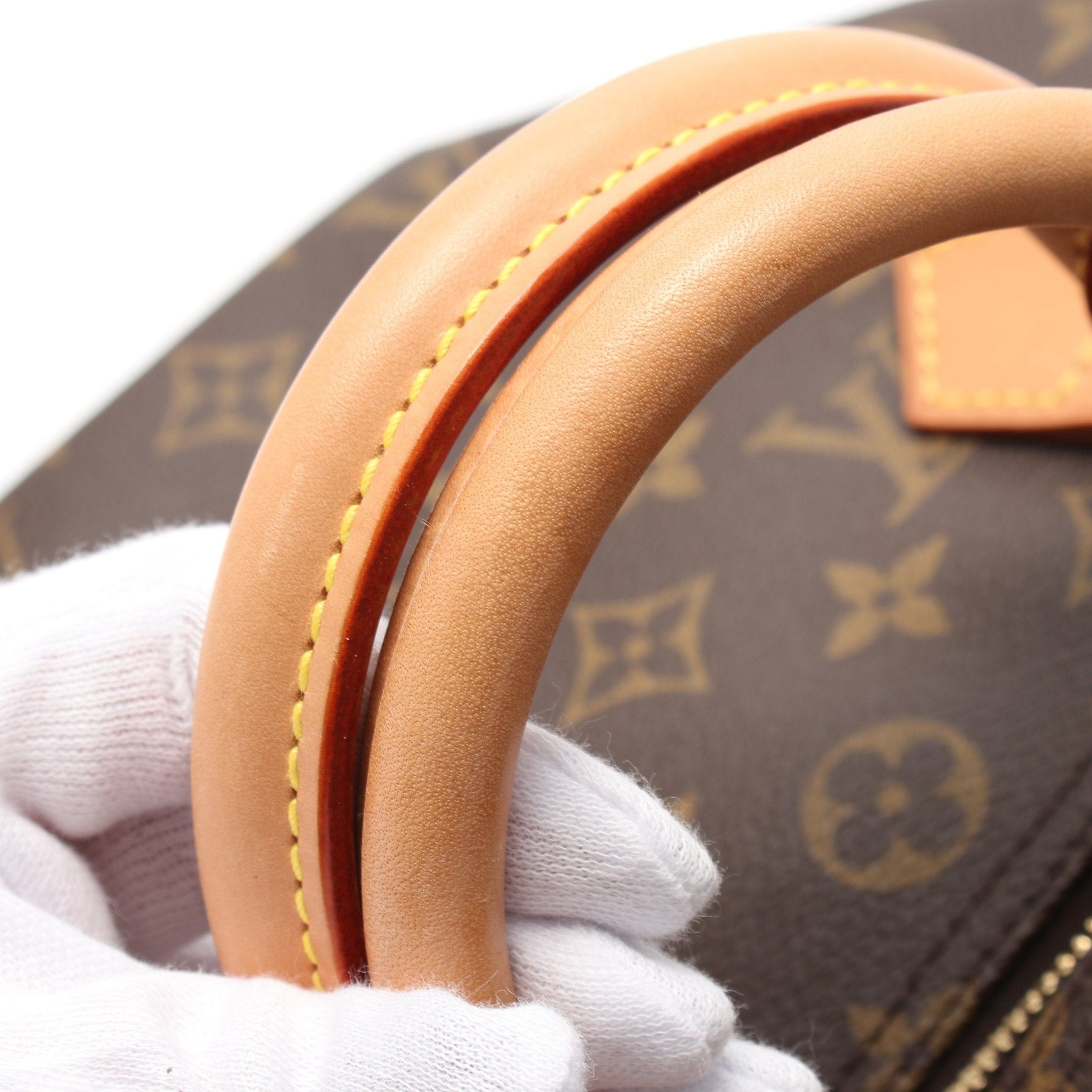 Louis Vuitton Louis Vuitton Speedy 30 Monogram Handbag Leather Brown Size ONE SIZE - 7 Thumbnail