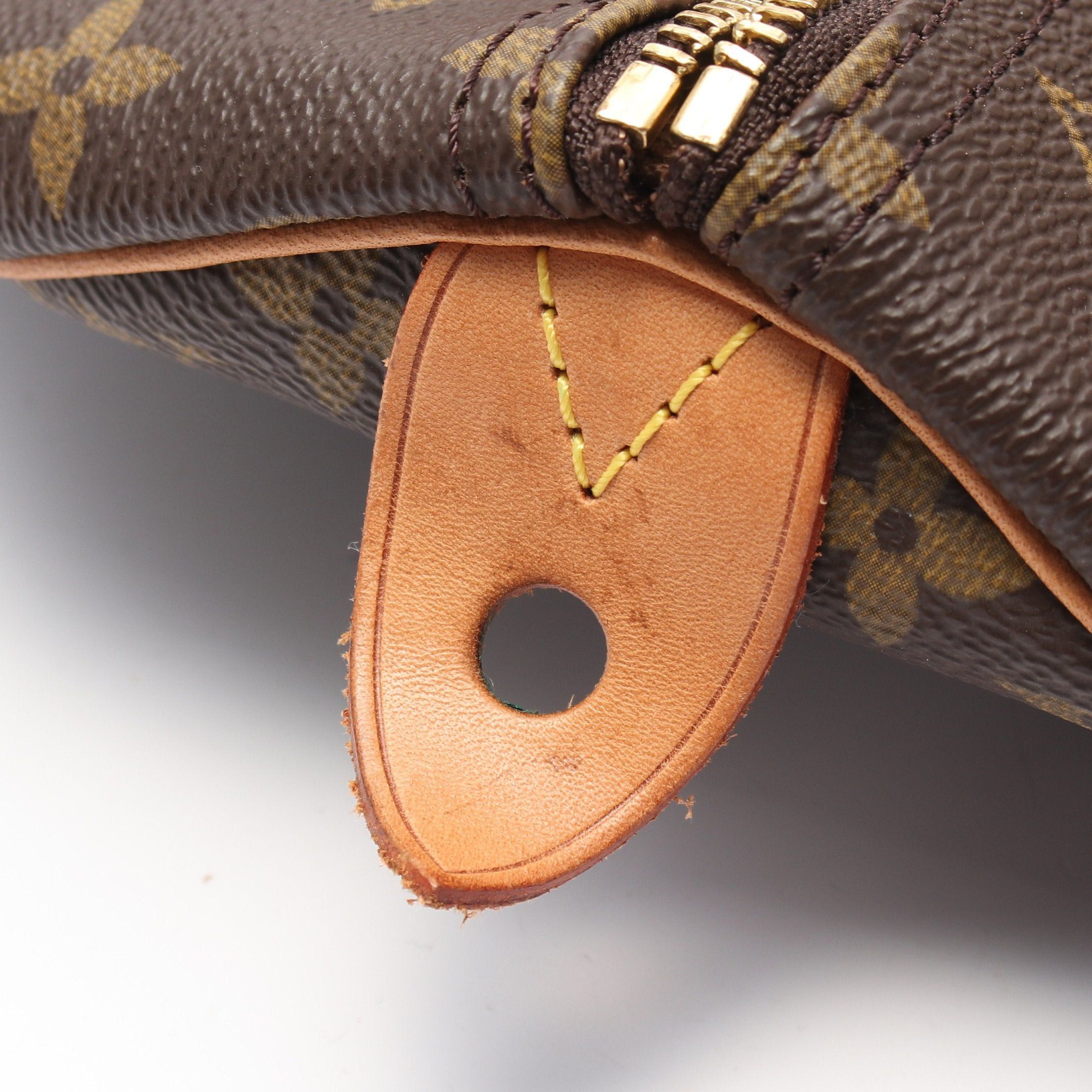 Louis Vuitton Louis Vuitton Speedy 30 Monogram Handbag Leather Brown Size ONE SIZE - 8 Thumbnail