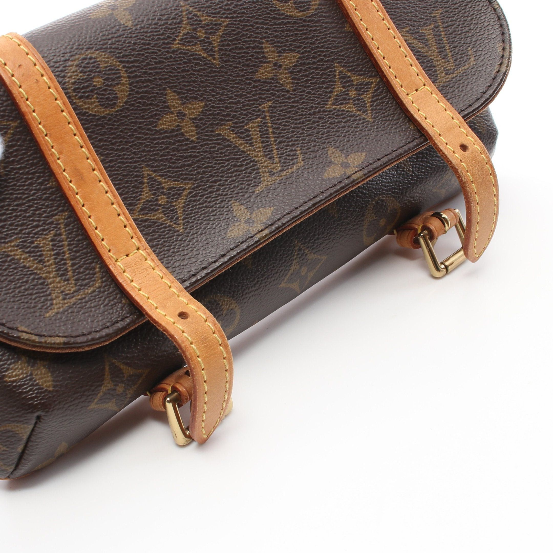 Louis Vuitton Louis Vuitton Pochette Murrell Monogram Body Bag Waist Leather Brown Size ONE SIZE - 12 Thumbnail