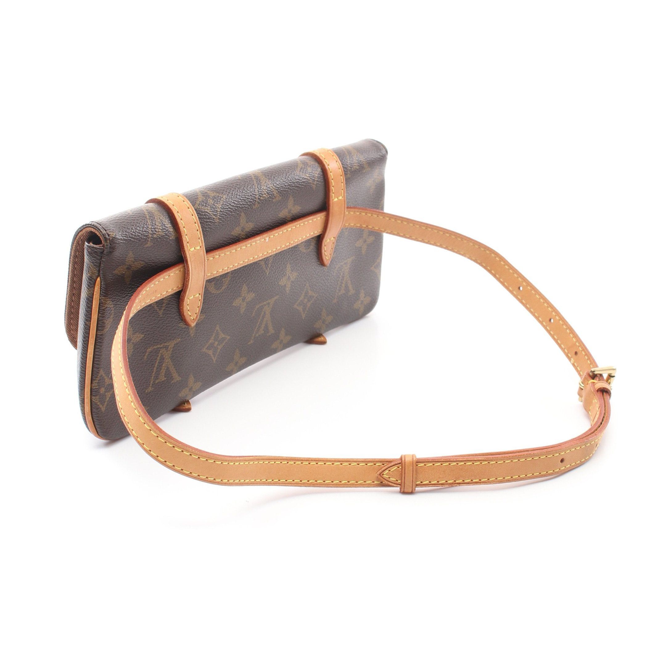 Louis Vuitton Louis Vuitton Pochette Murrell Monogram Body Bag Waist Leather Brown Size ONE SIZE - 2 Thumbnail