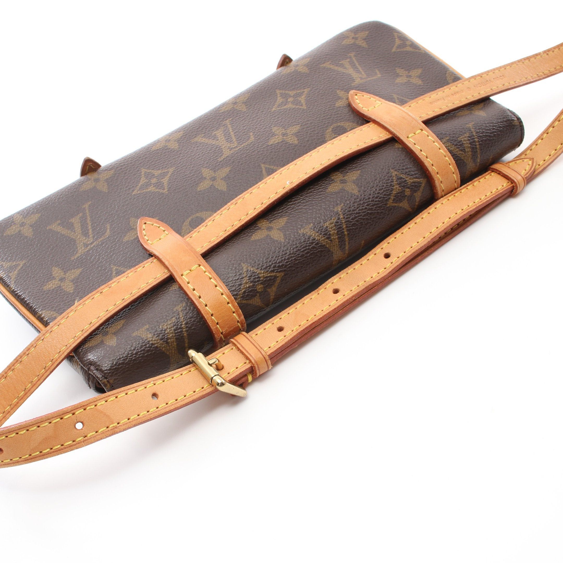 Louis Vuitton Louis Vuitton Pochette Murrell Monogram Body Bag Waist Leather Brown Size ONE SIZE - 11 Thumbnail