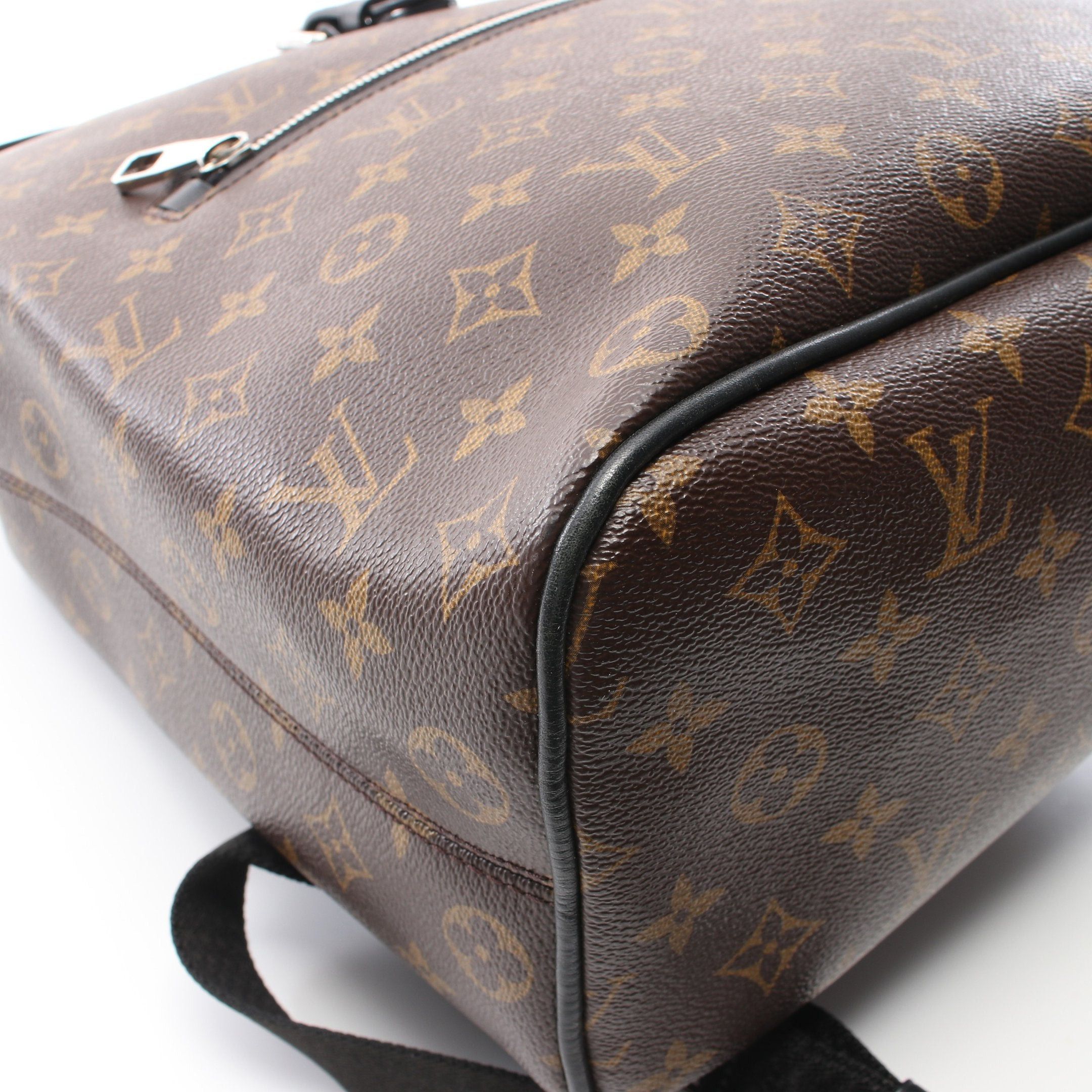 Louis Vuitton Louis Vuitton Parc Monogram Macassar Backpack Rucksack Leather Brown Black Size ONE SIZE - 9 Thumbnail