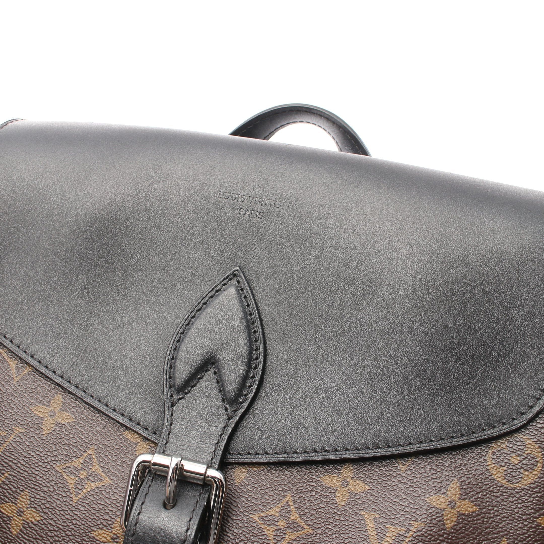 Louis Vuitton Louis Vuitton Parc Monogram Macassar Backpack Rucksack Leather Brown Black Size ONE SIZE - 13 Thumbnail