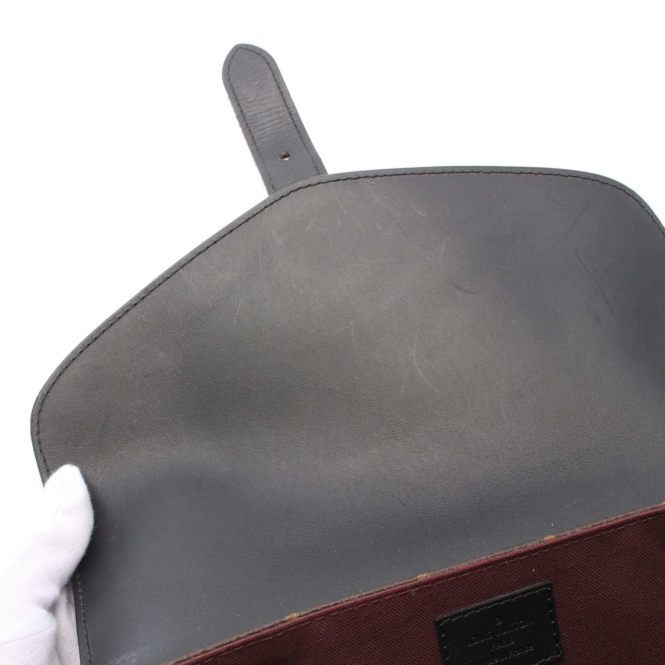 Louis Vuitton Louis Vuitton Parc Monogram Macassar Backpack Rucksack Leather Brown Black Size ONE SIZE - 12 Thumbnail