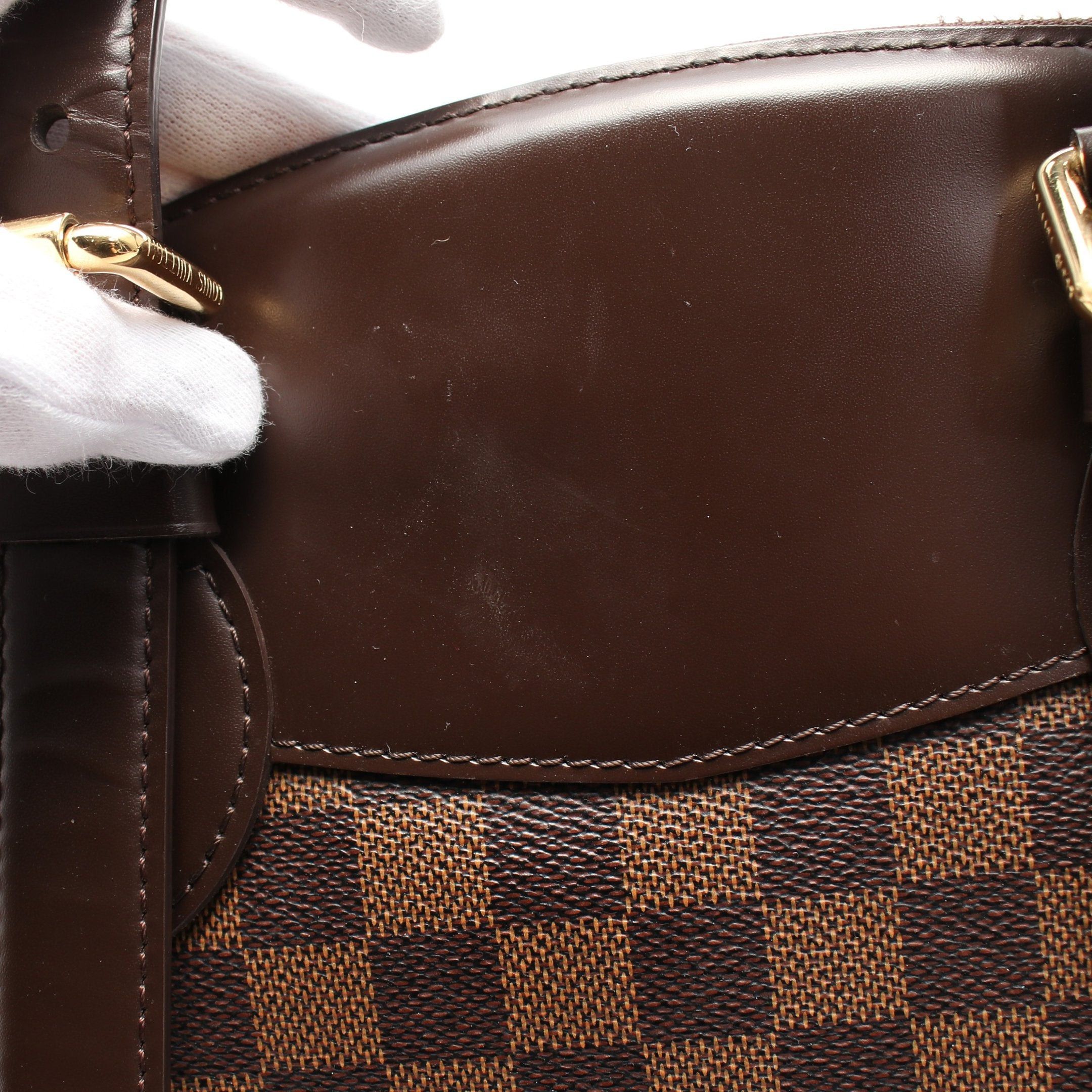 Louis Vuitton Louis Vuitton Verona Mm Damier Ebene Shoulder Bag Leather Brown Size ONE SIZE - 9 Thumbnail