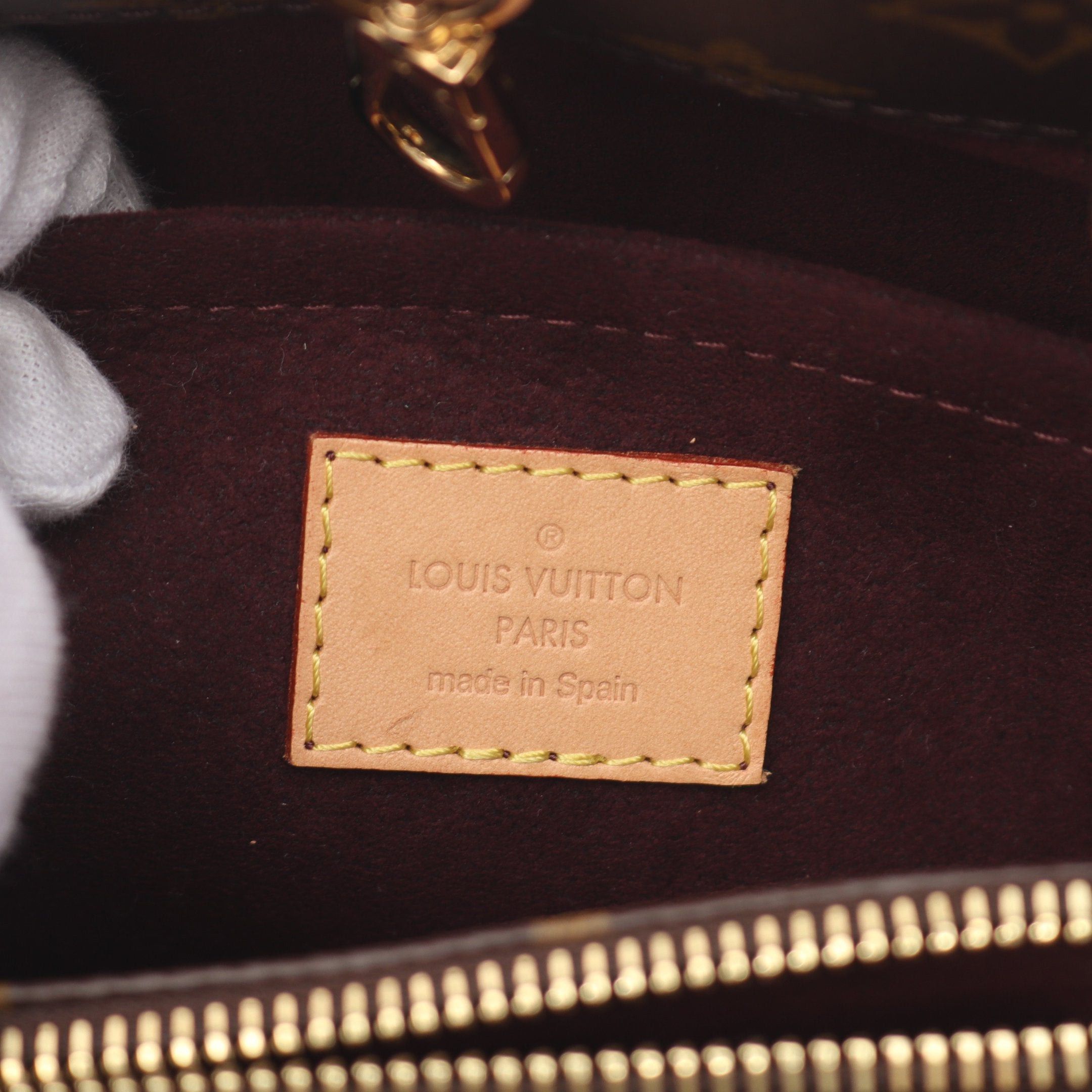 Louis Vuitton Louis Vuitton Montaigne Bb Monogram Handbag Leather Brown Size ONE SIZE - 4 Thumbnail