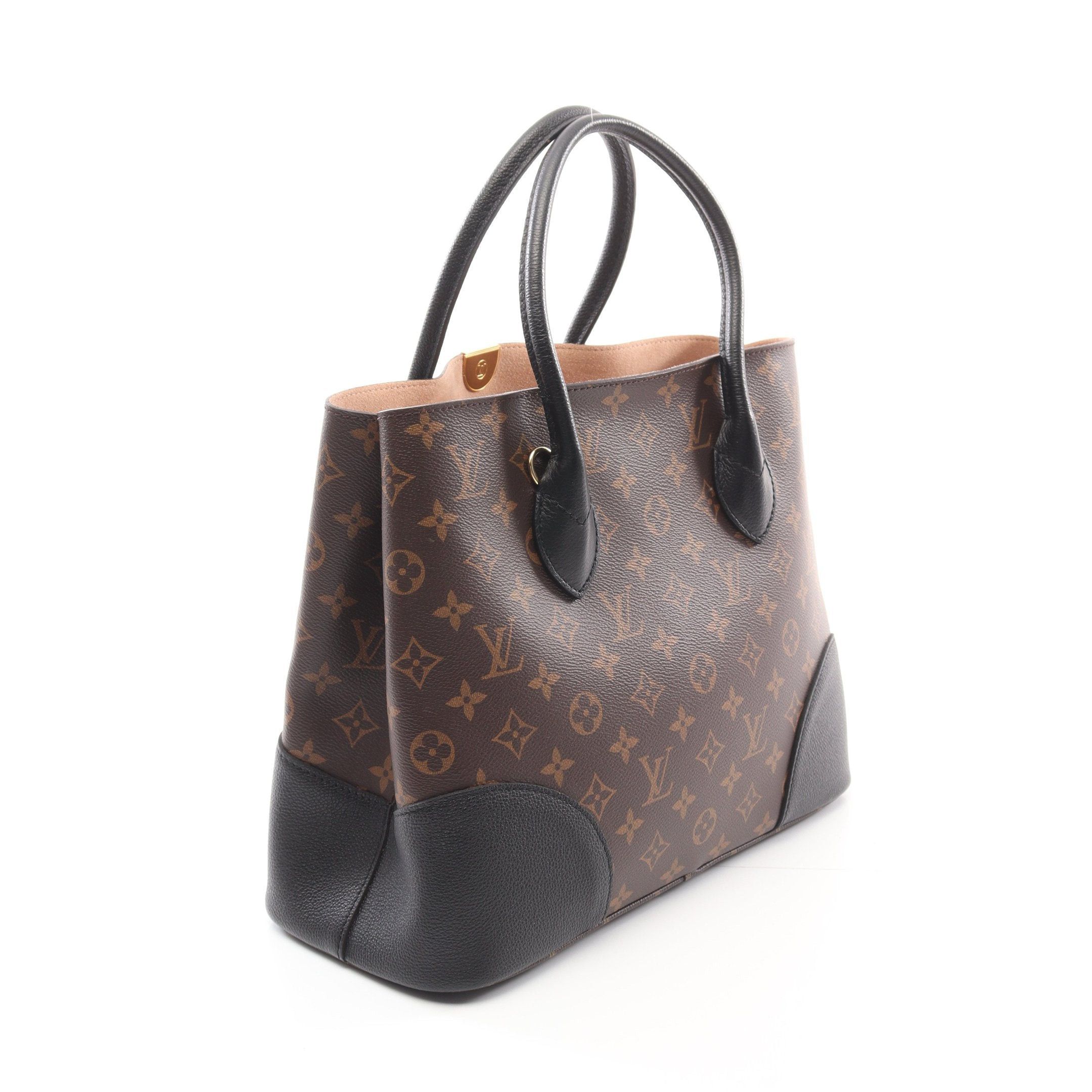 Louis Vuitton Louis Vuitton Flandrin Monogram Noir Handbag Tote Bag Leather Brown Black Size ONE SIZE - 2 Thumbnail